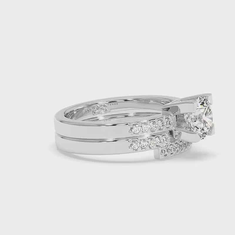 0.60-1.75 CT Round Cut Diamonds - Bridal Set