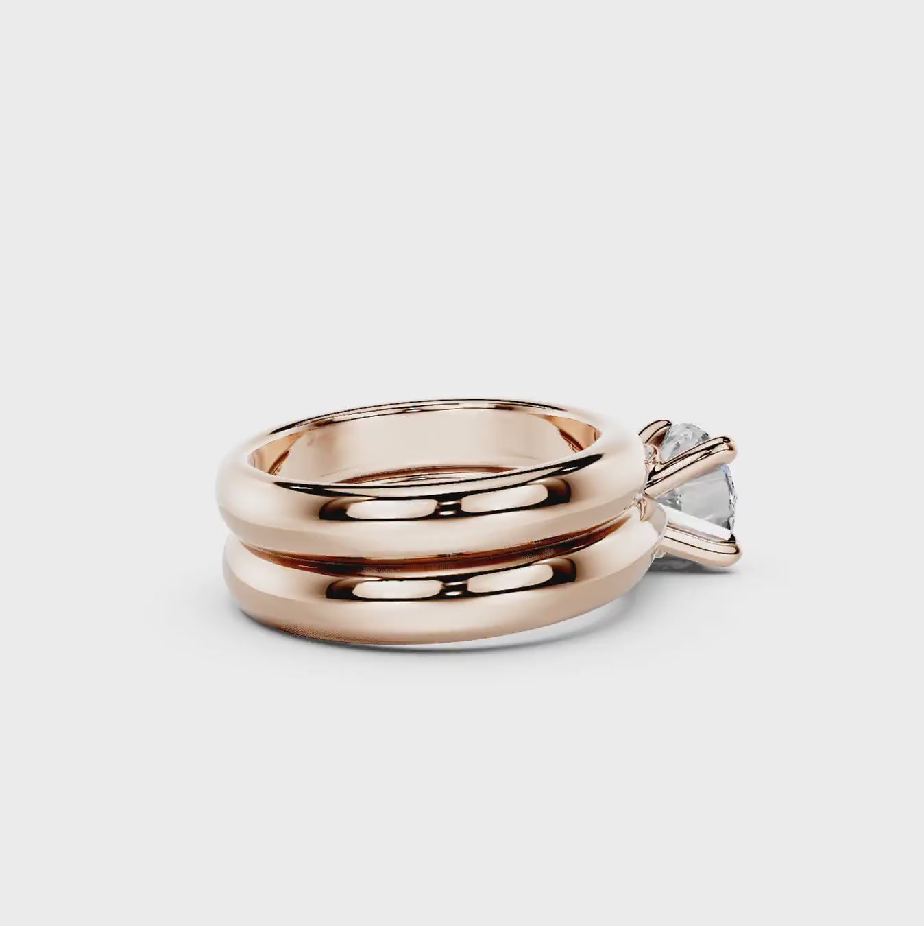 0.60-6.10 CT Round Cut Diamonds - Bridal Set