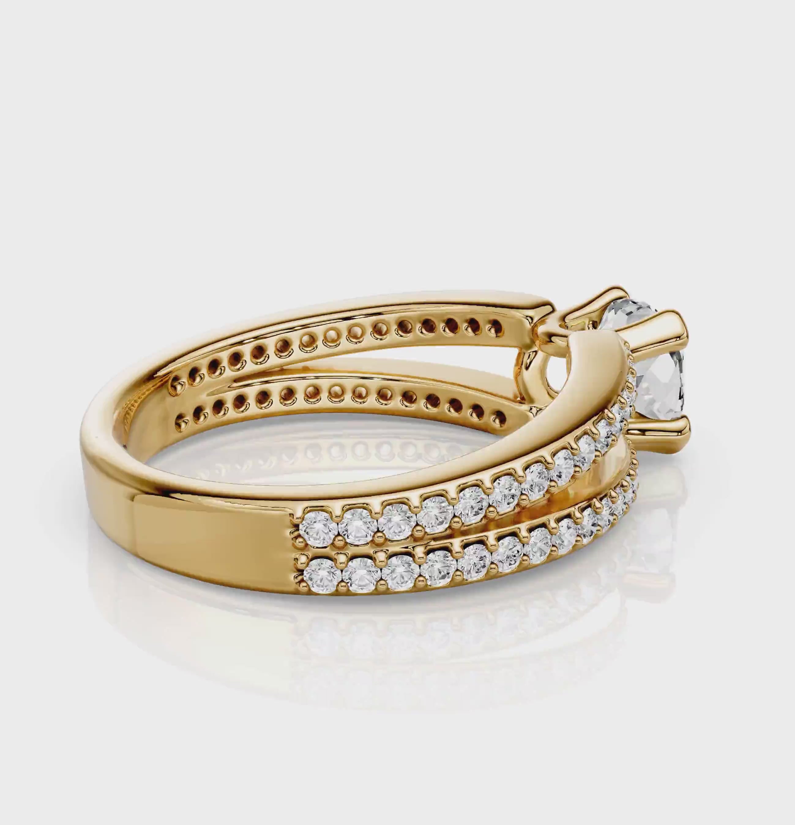 0.90-6.40 CT Round Cut Diamonds - Engagement Ring