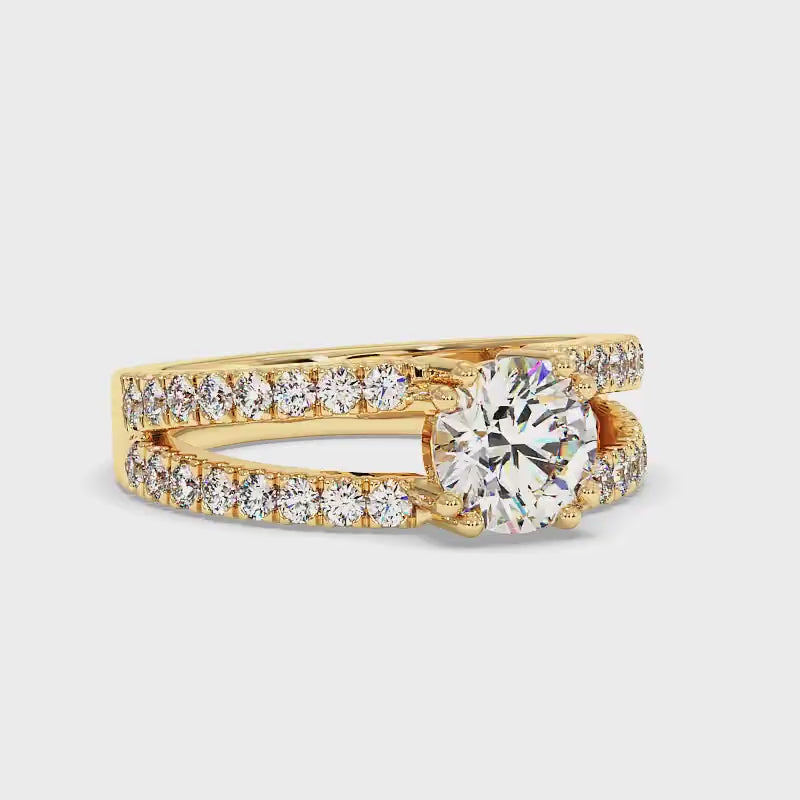 1.05-2.20 CT Round Cut Diamonds - Engagement Ring