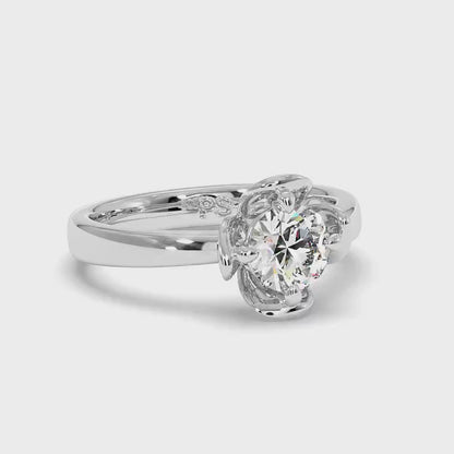 0.35-1.50 CT Round Cut Diamonds - Solitaire Ring