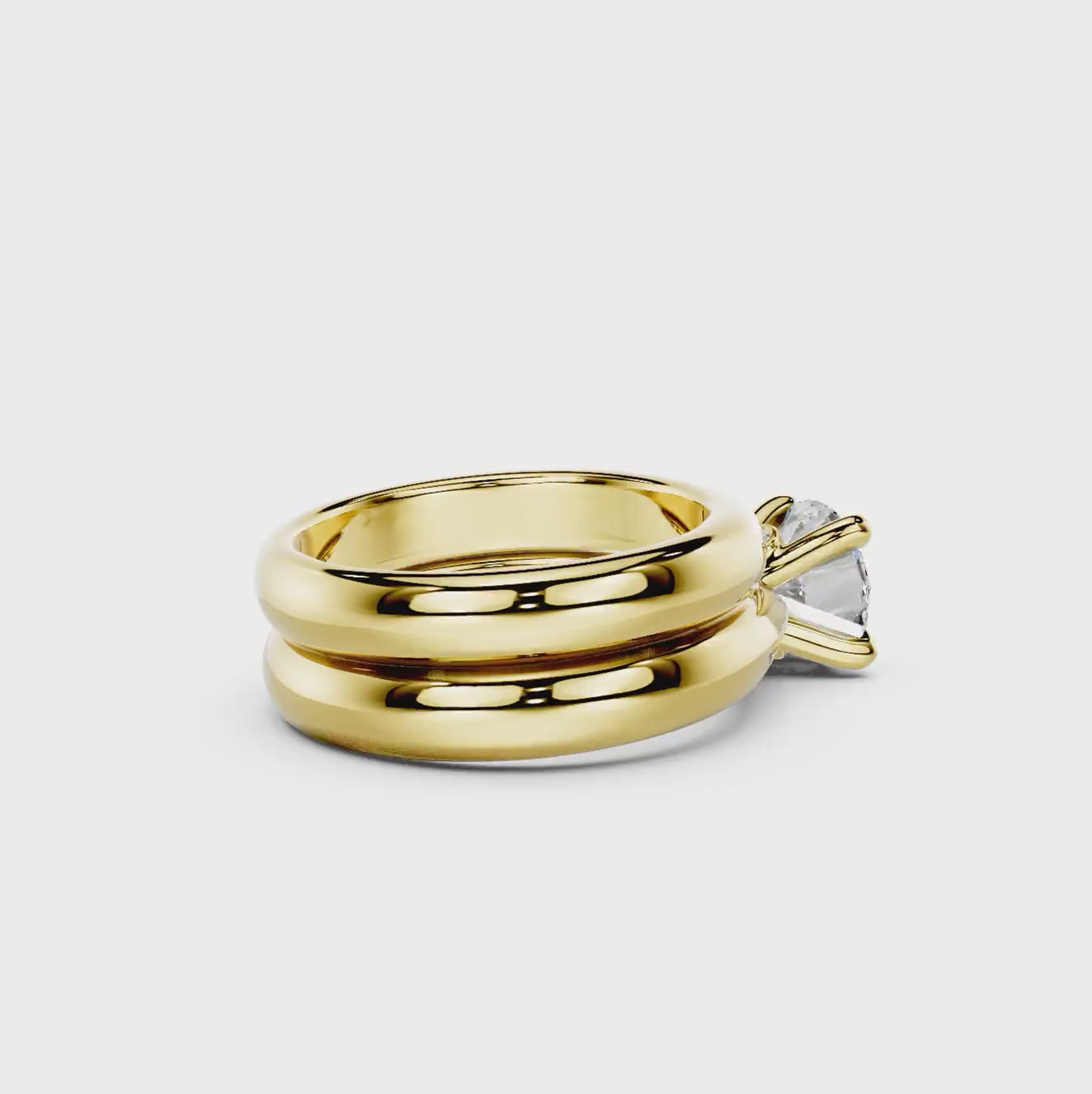 0.60-6.10 CT Round Cut Diamonds - Bridal Set