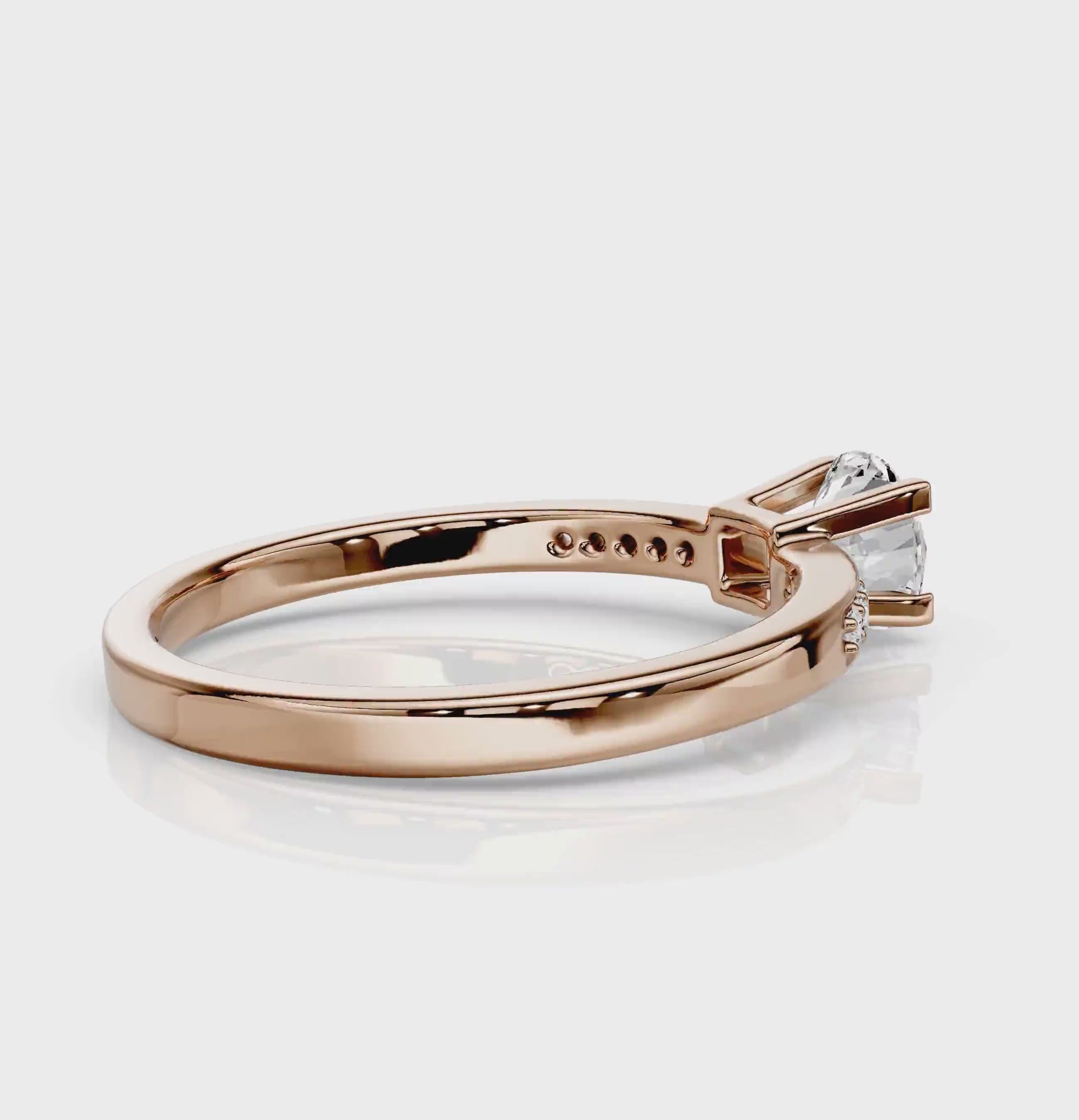 0.65-6.15 CT Round Cut Diamonds - Engagement Ring