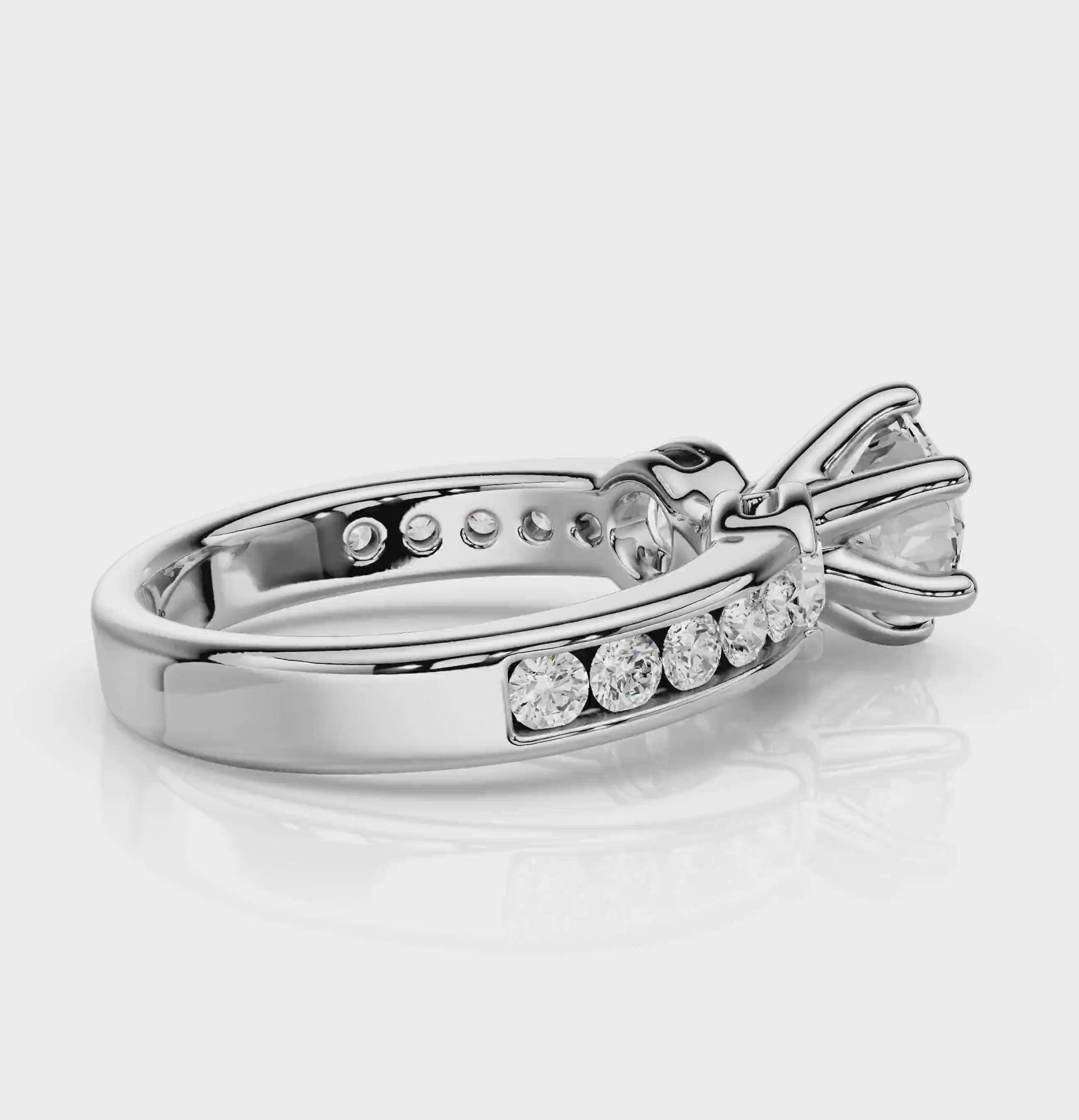 1.20-2.35 CT Round Cut Natural Diamonds - Engagement Ring