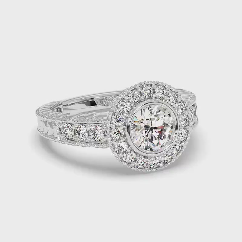 0.85-2.00 CT Round Cut Diamonds - Engagement Ring