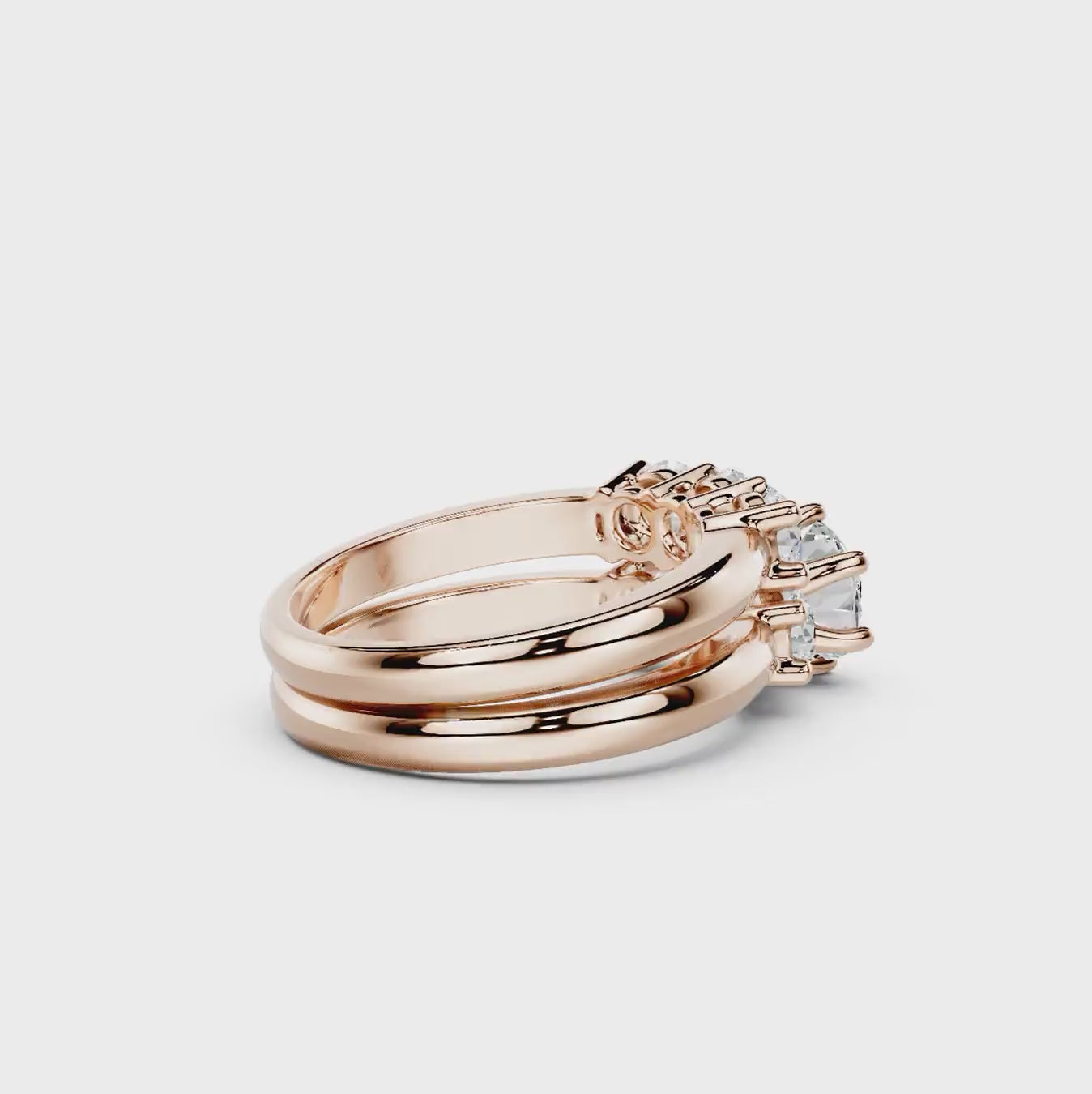 1.50-7.00 CT Round Cut Diamonds - Bridal Set