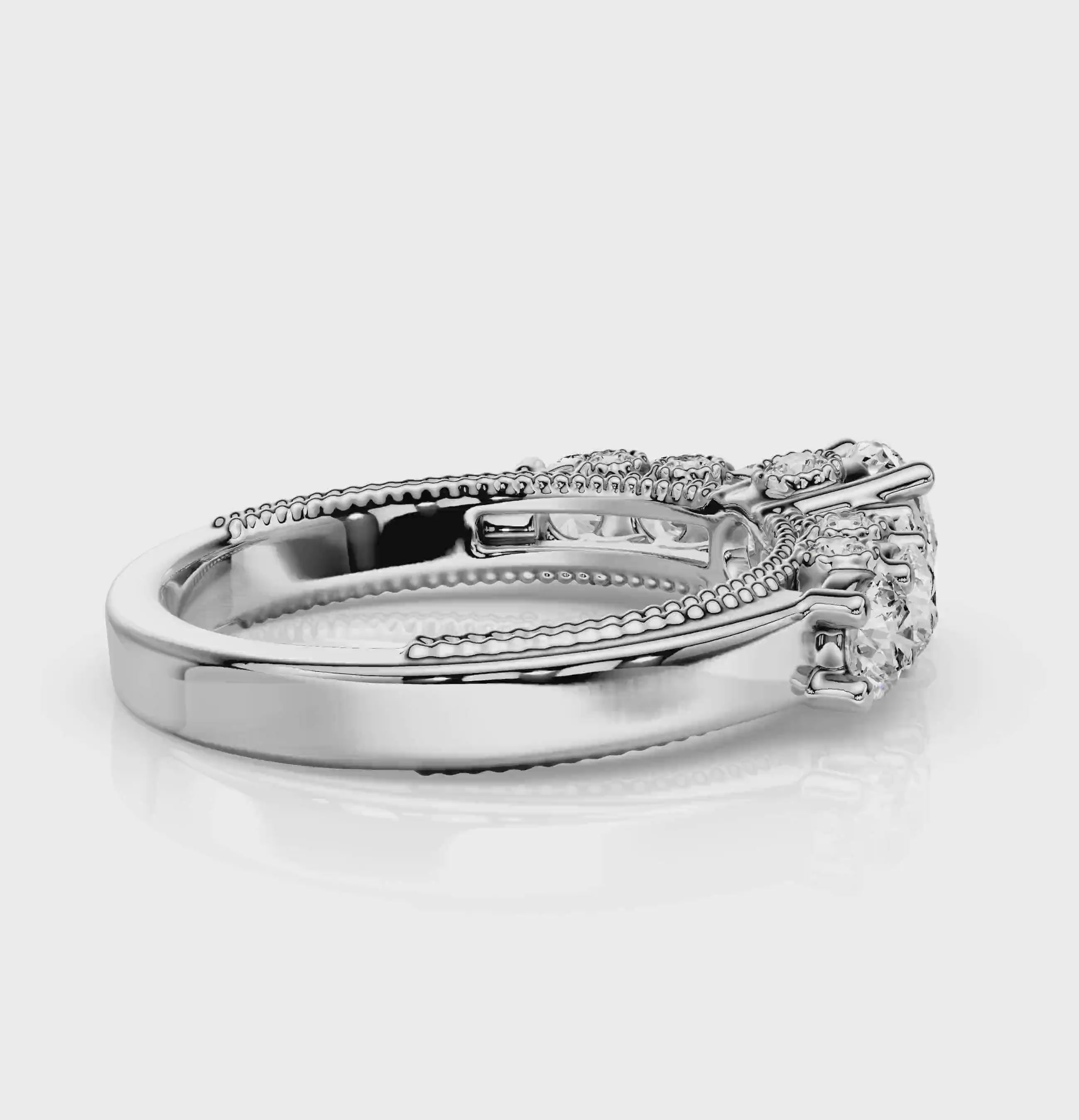 1.45-2.60 CT Round Cut Natural Diamonds - Engagement Ring