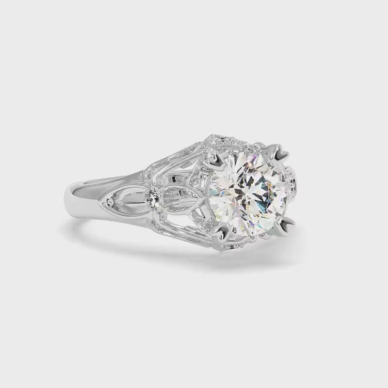 0.57-3.07 CT Round Cut Lab Grown Diamonds - Engagement Ring
