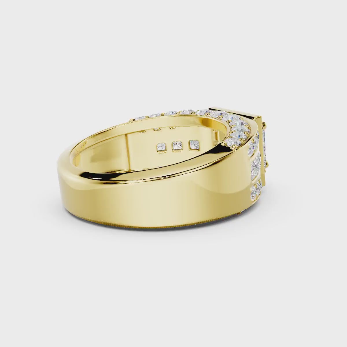 2.95-8.45 CT Princess &amp; Round Cut Diamonds - Engagement Ring