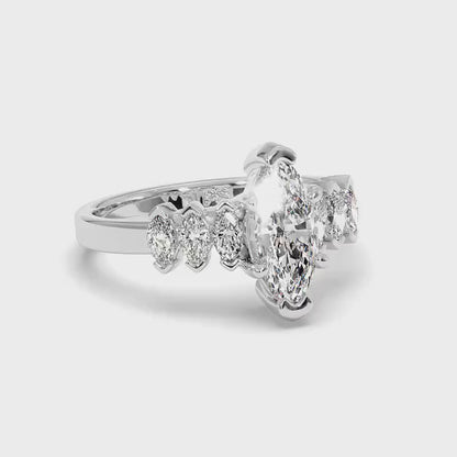 1.35-2.50 CT Marquise Cut Diamonds - Engagement Ring