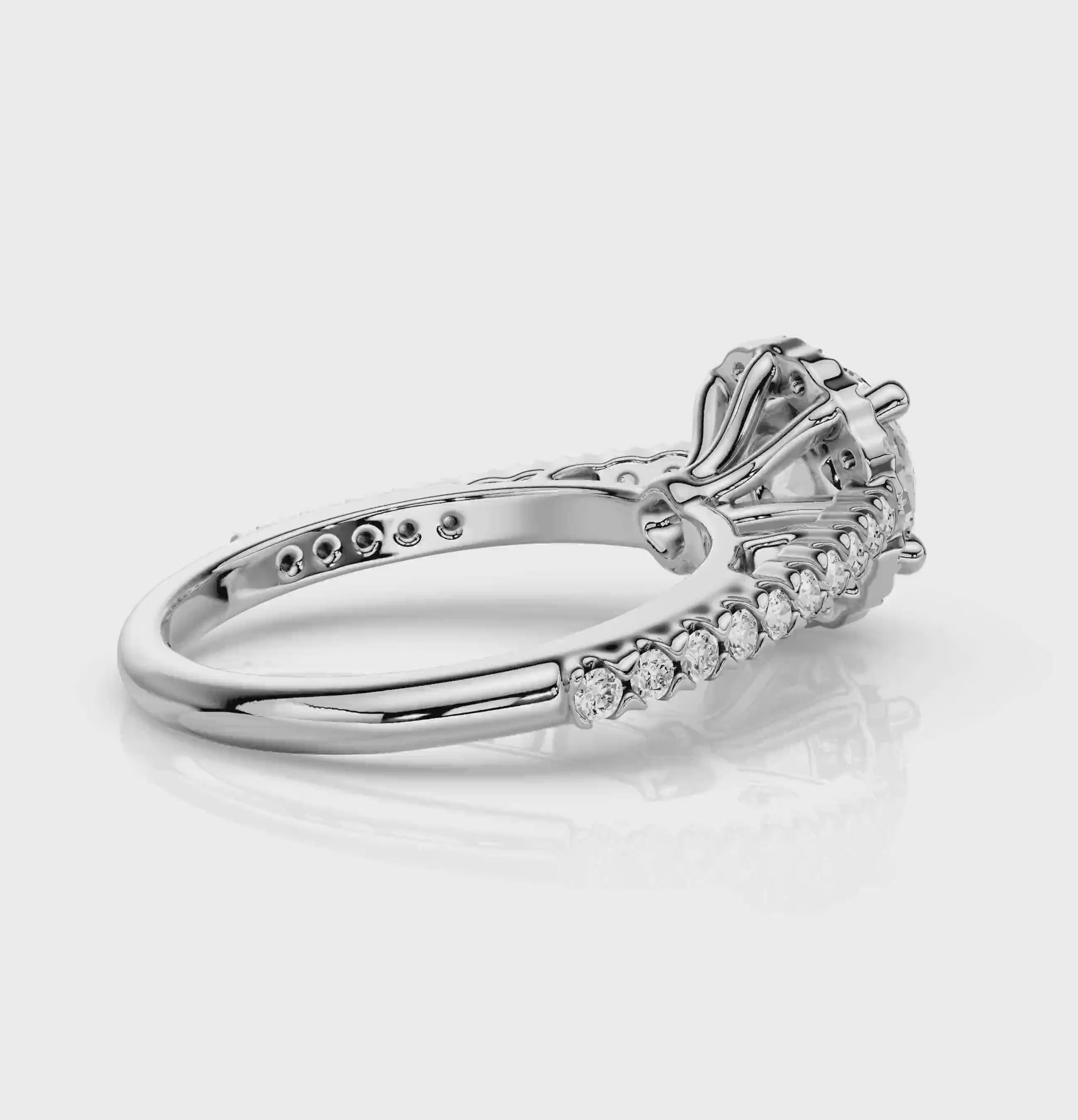 0.70-1.85 CT Round Cut Natural Diamonds - Engagement Ring