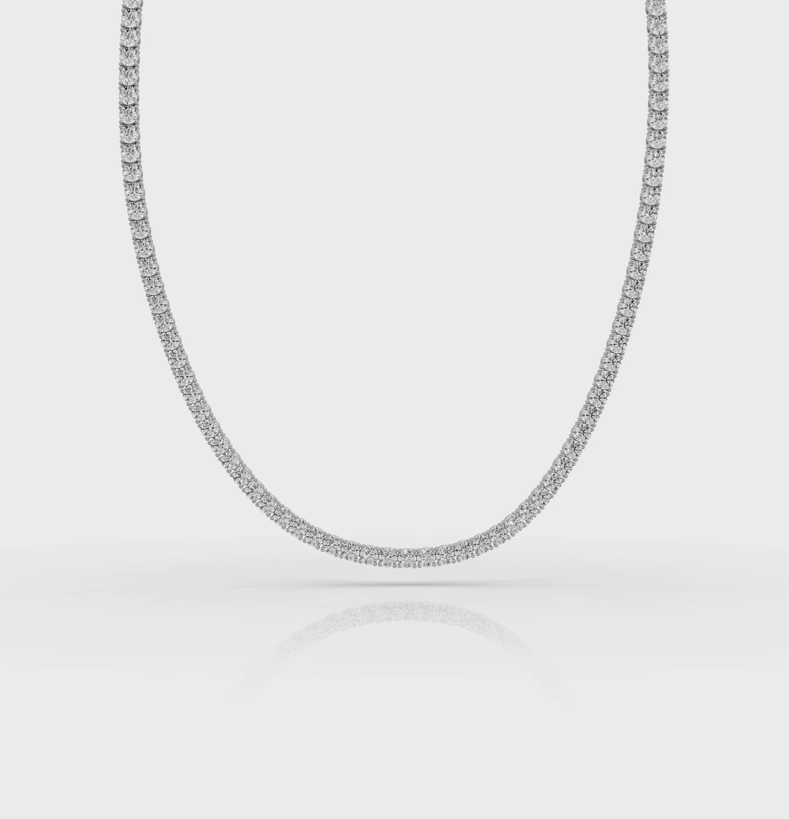 8.00 CT Round Cut Diamonds - Diamond Necklace