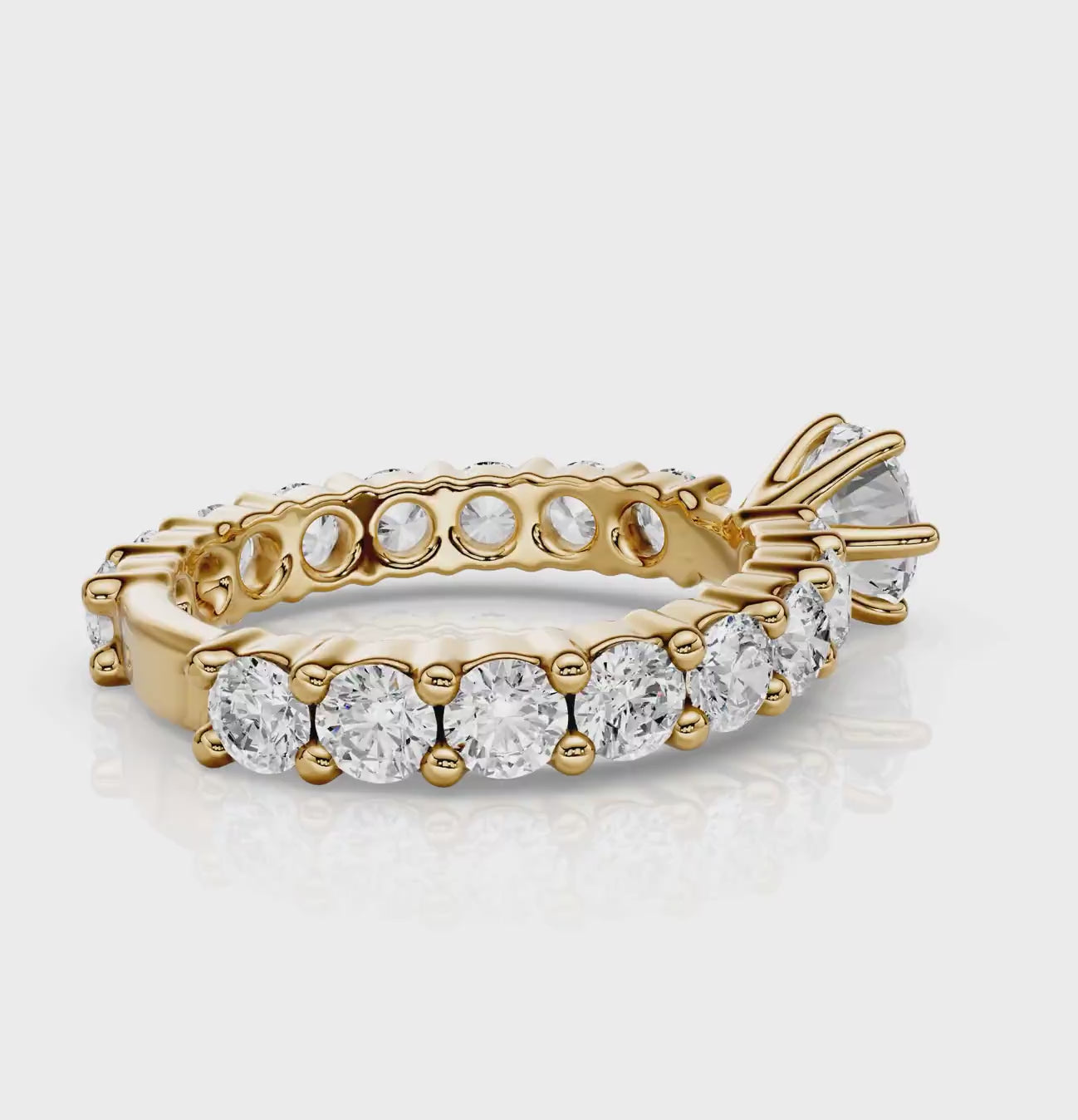 1.80-7.30 CT Round Cut Diamonds - Engagement Ring