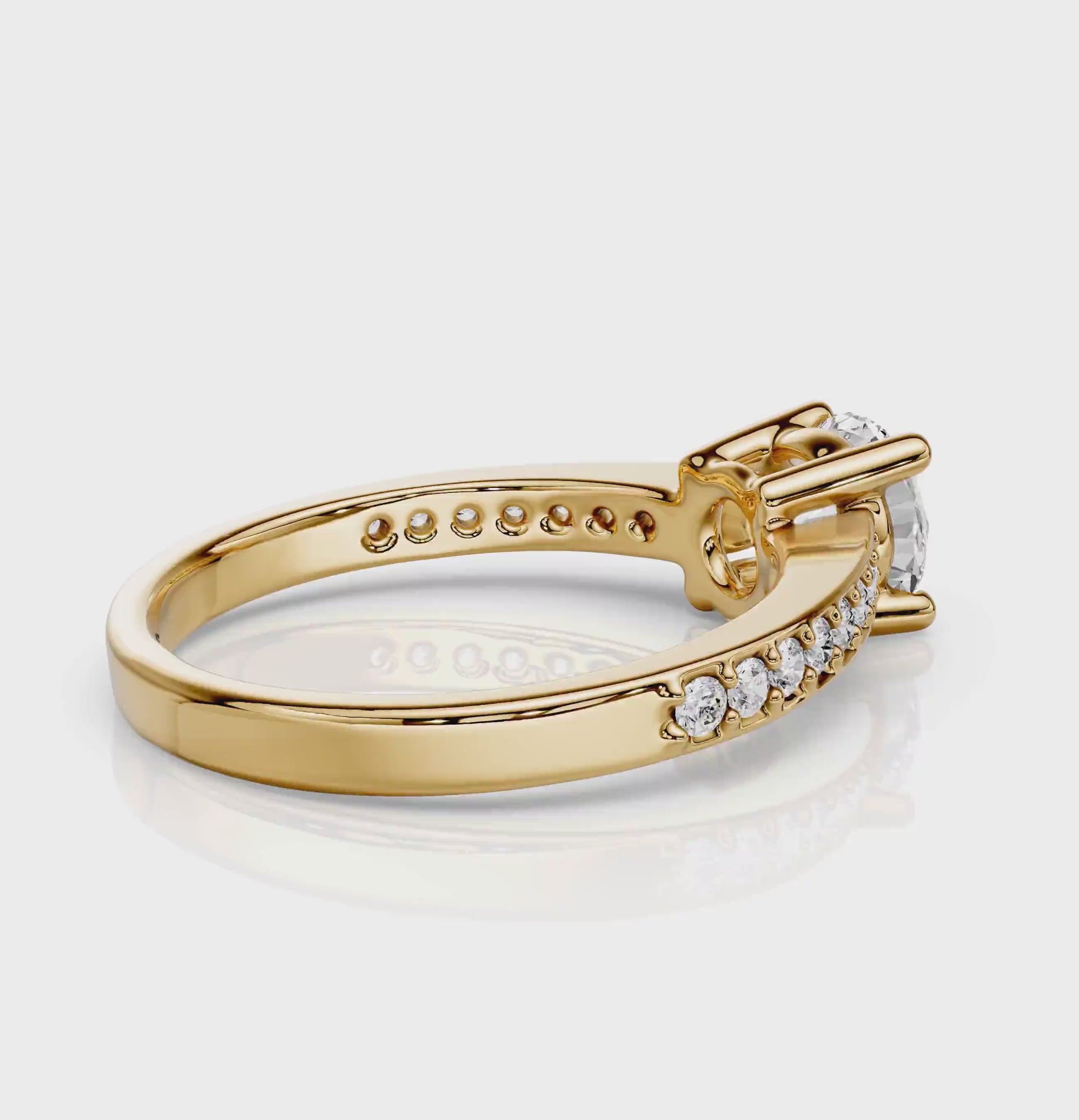 0.75-6.25 CT Round Cut Diamonds - Engagement Ring