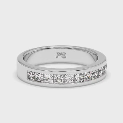 1.10 CT Princess Cut Diamonds - Wedding Band