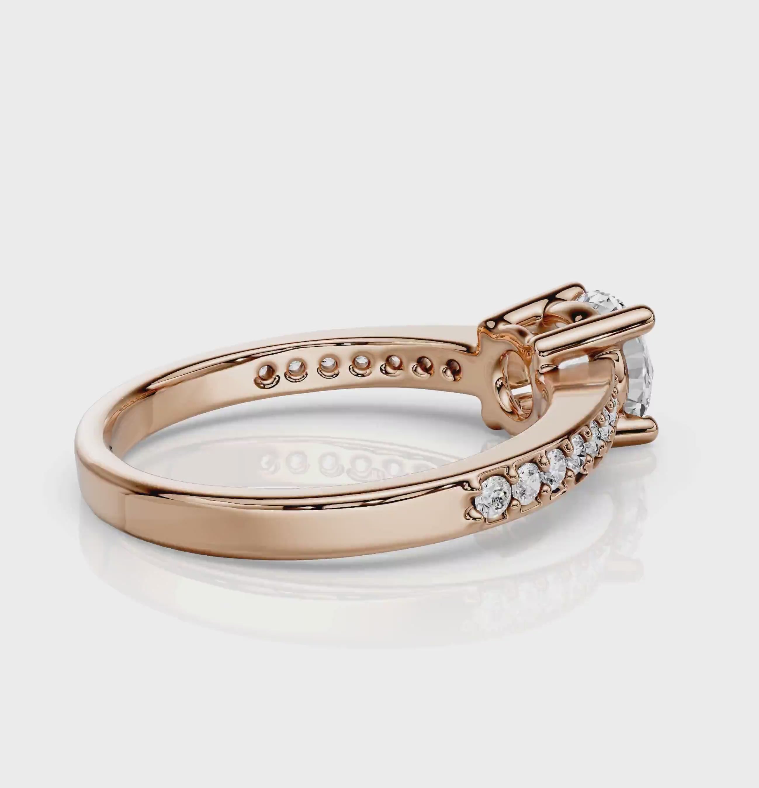 0.75-6.25 CT Round Cut Diamonds - Engagement Ring