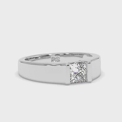 0.50-3.00 CT Princess Cut Lab Grown Diamonds - Solitaire Ring