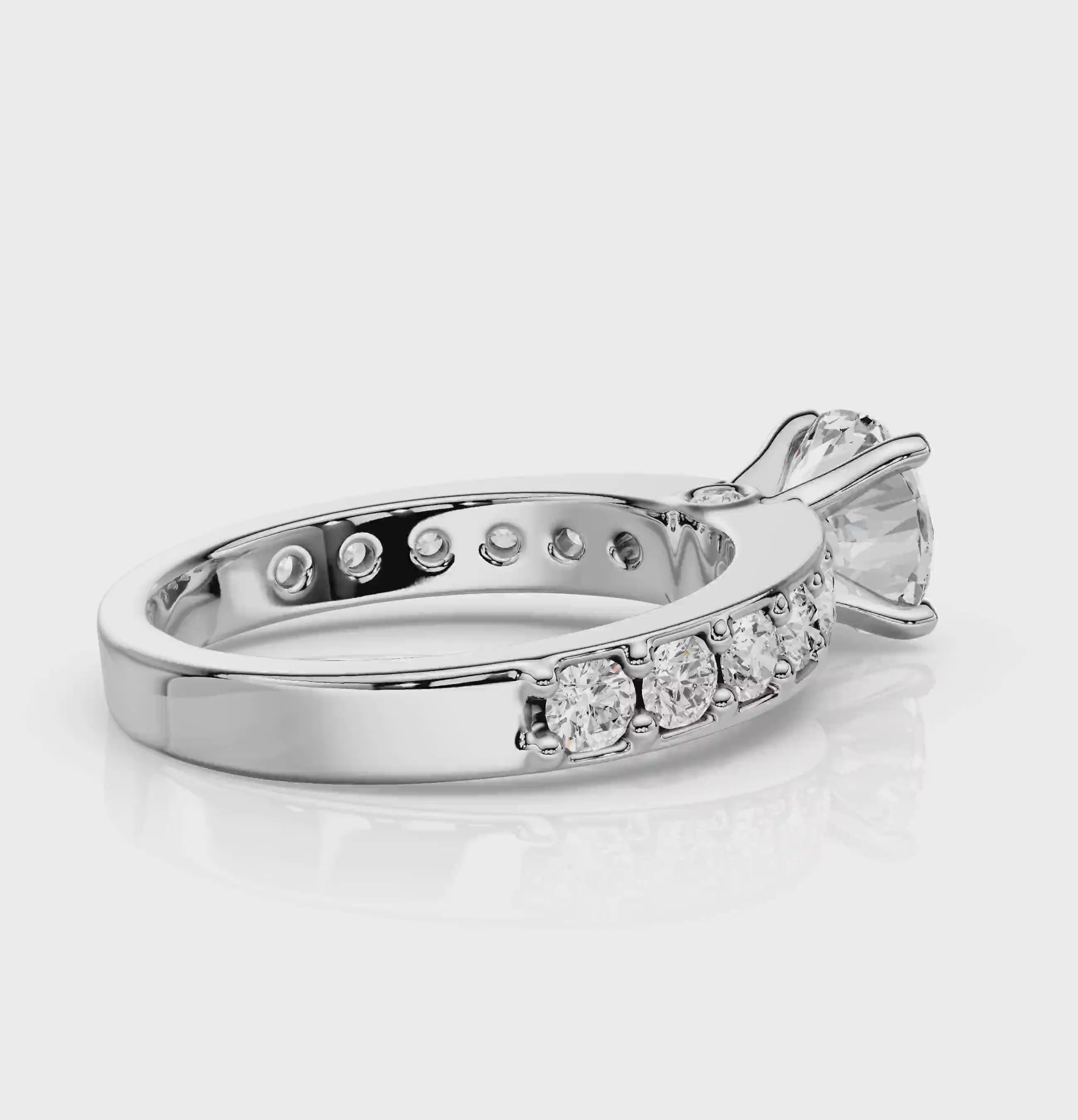 1.25-6.75 CT Round Cut Diamonds - Engagement Ring