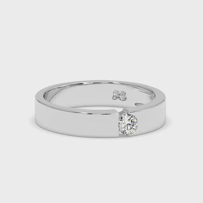 0.15 CT Round Cut Lab Grown Diamonds - Wedding Band