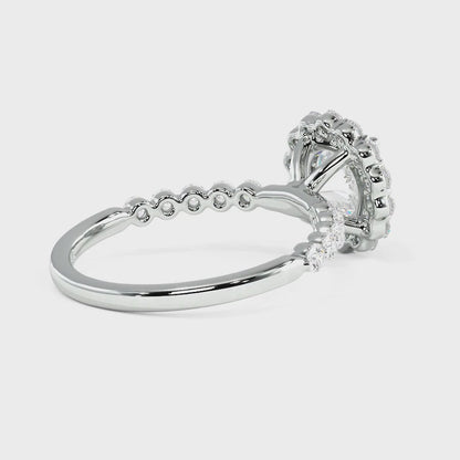 1.05-3.55 CT Round Cut Lab Grown Diamonds - Engagement Ring