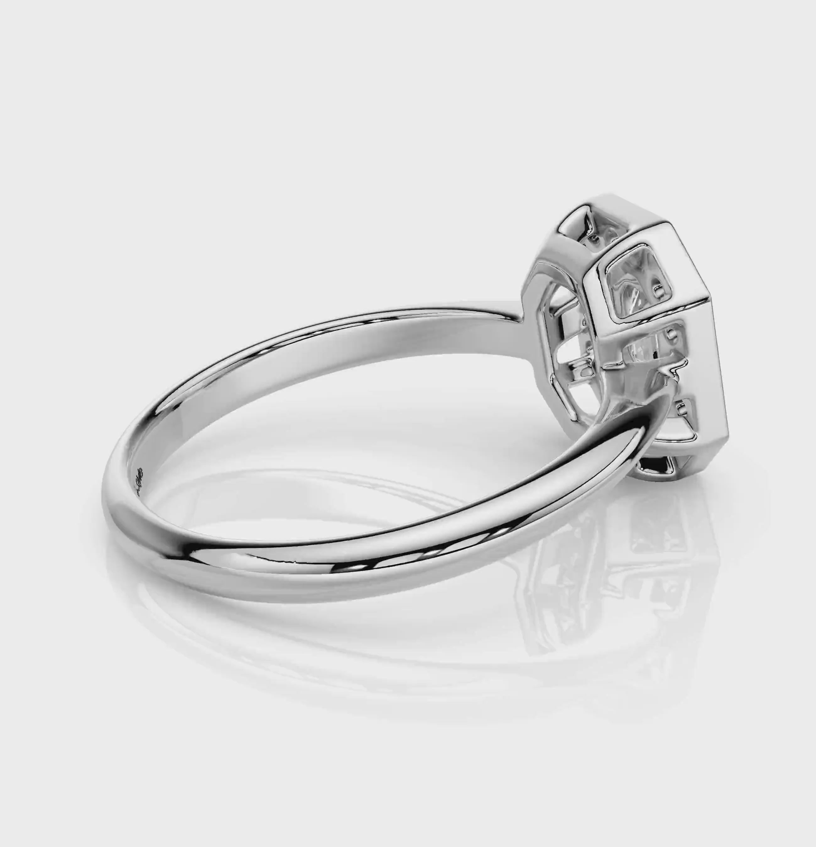 0.85-6.35 CT Emerald &amp; Round Cut Diamonds - Engagement Ring