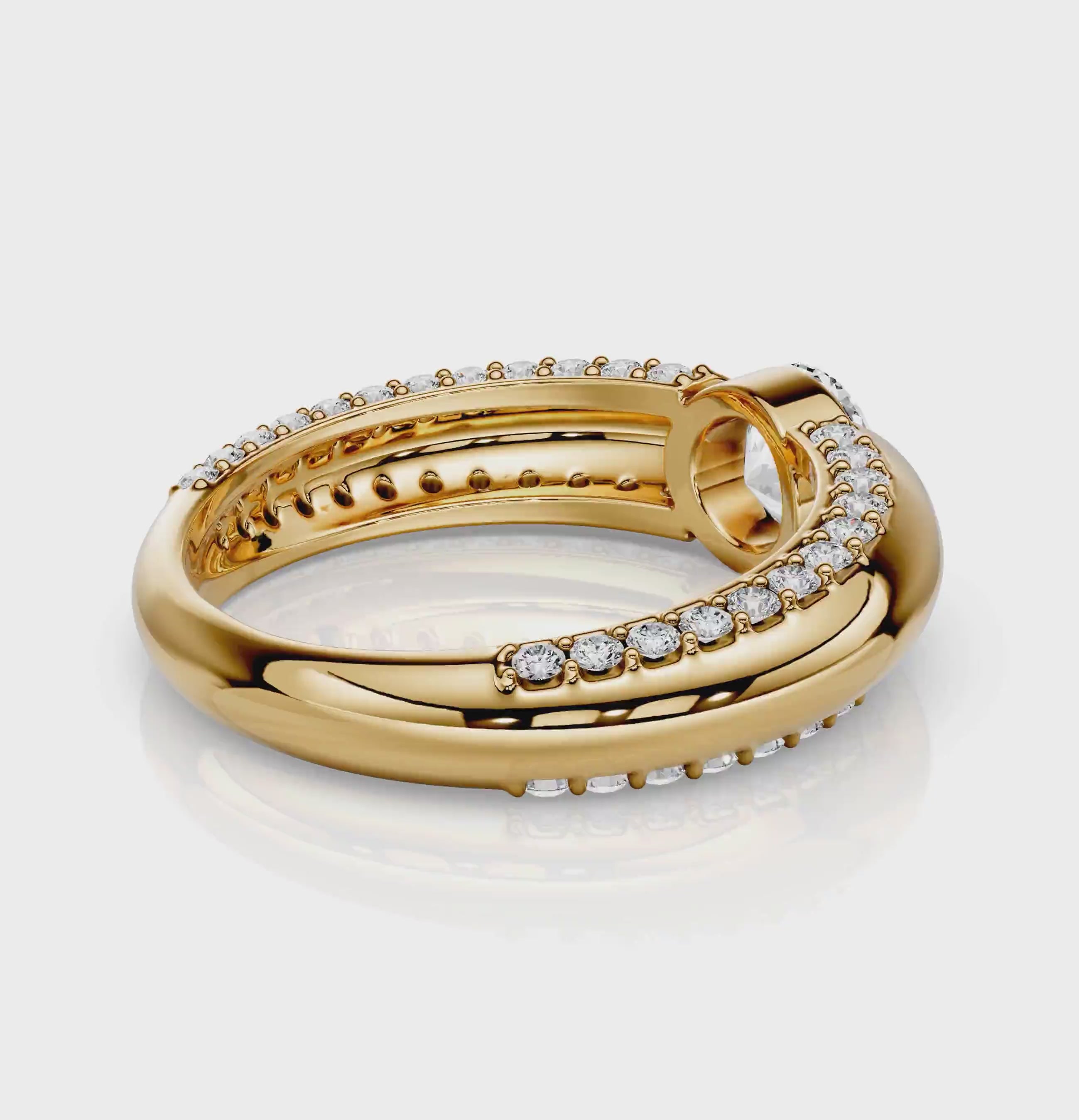 1.00-2.15 CT Round Cut Natural Diamonds - Engagement Ring