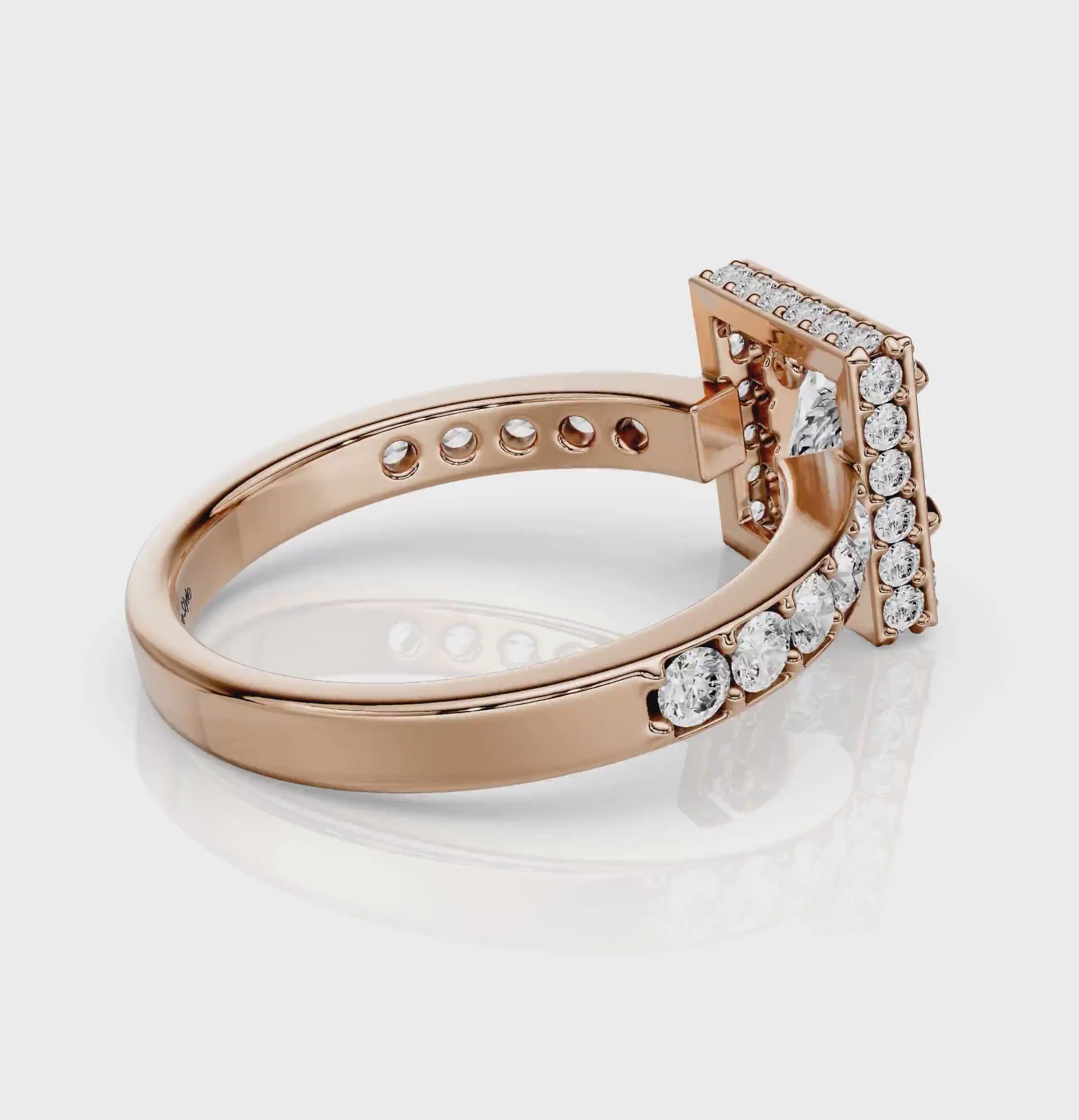 1.50-7.00 CT Princess &amp; Round Cut Lab Grown Diamonds - Engagement Ring