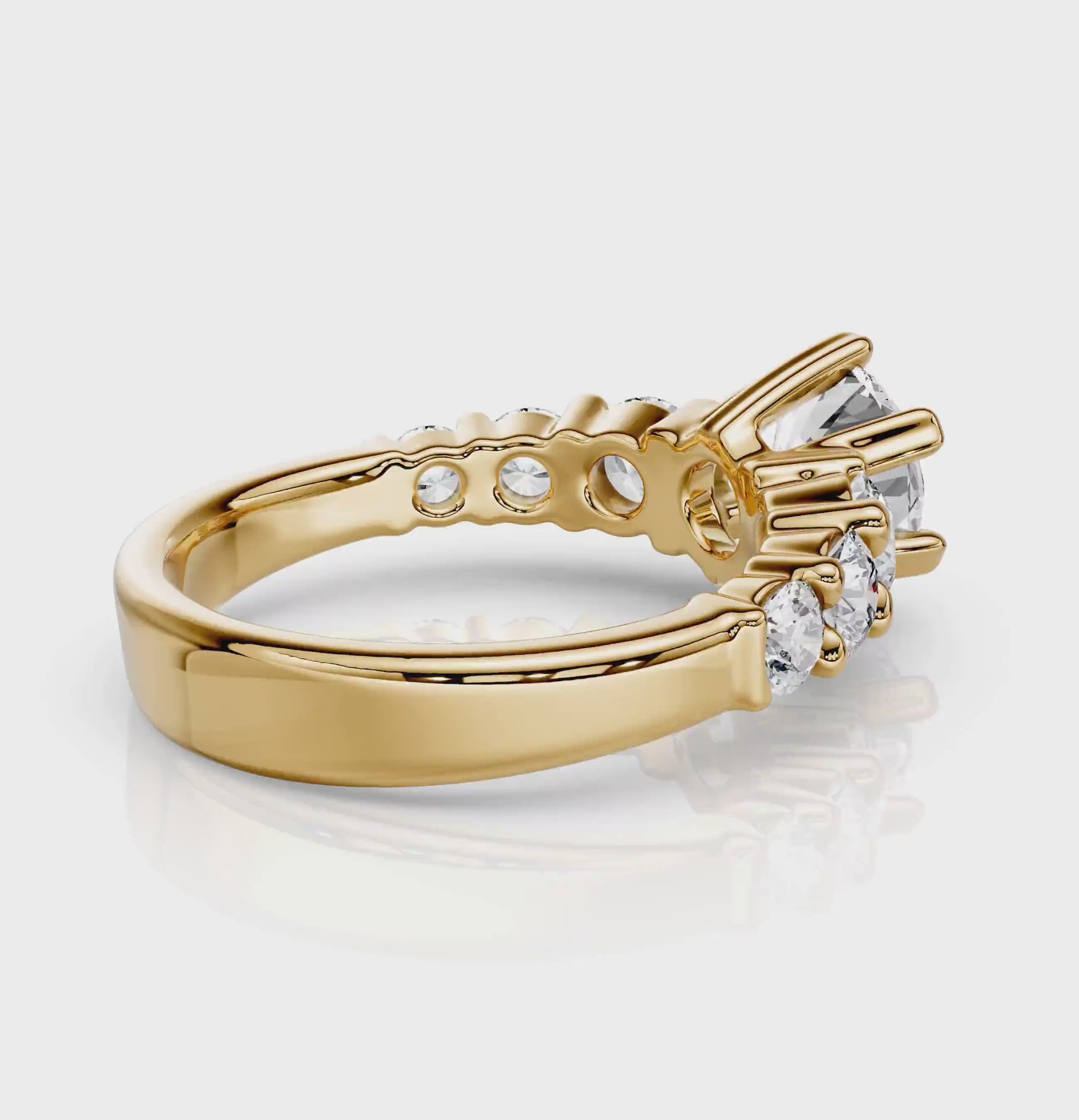 1.40-2.55 CT Round Cut Natural Diamonds - Engagement Ring