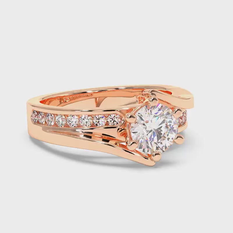 0.85-3.35 CT Round Cut Lab Grown Diamonds - Engagement Ring