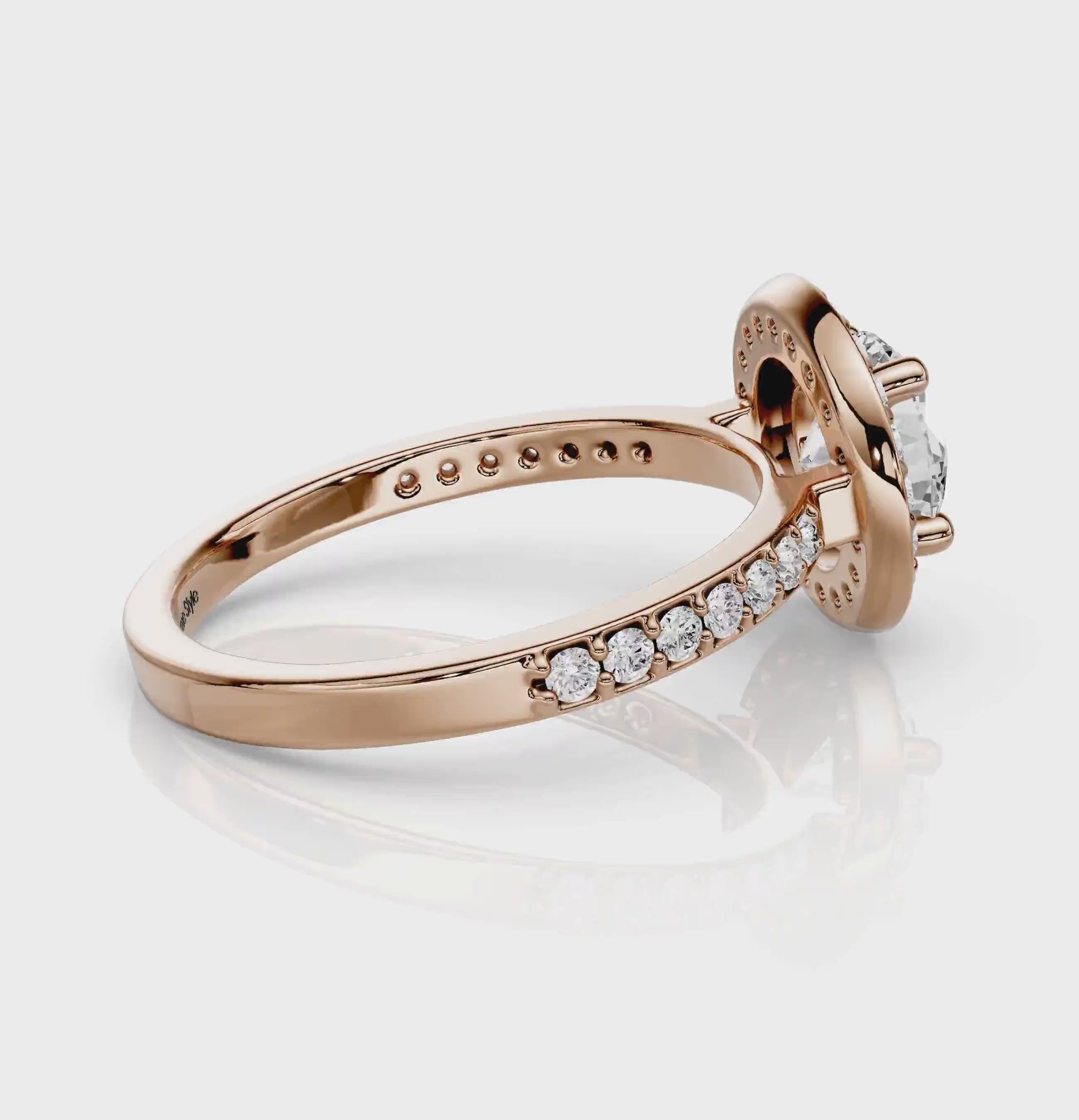 0.85-6.35 CT Round Cut Diamonds - Engagement Ring