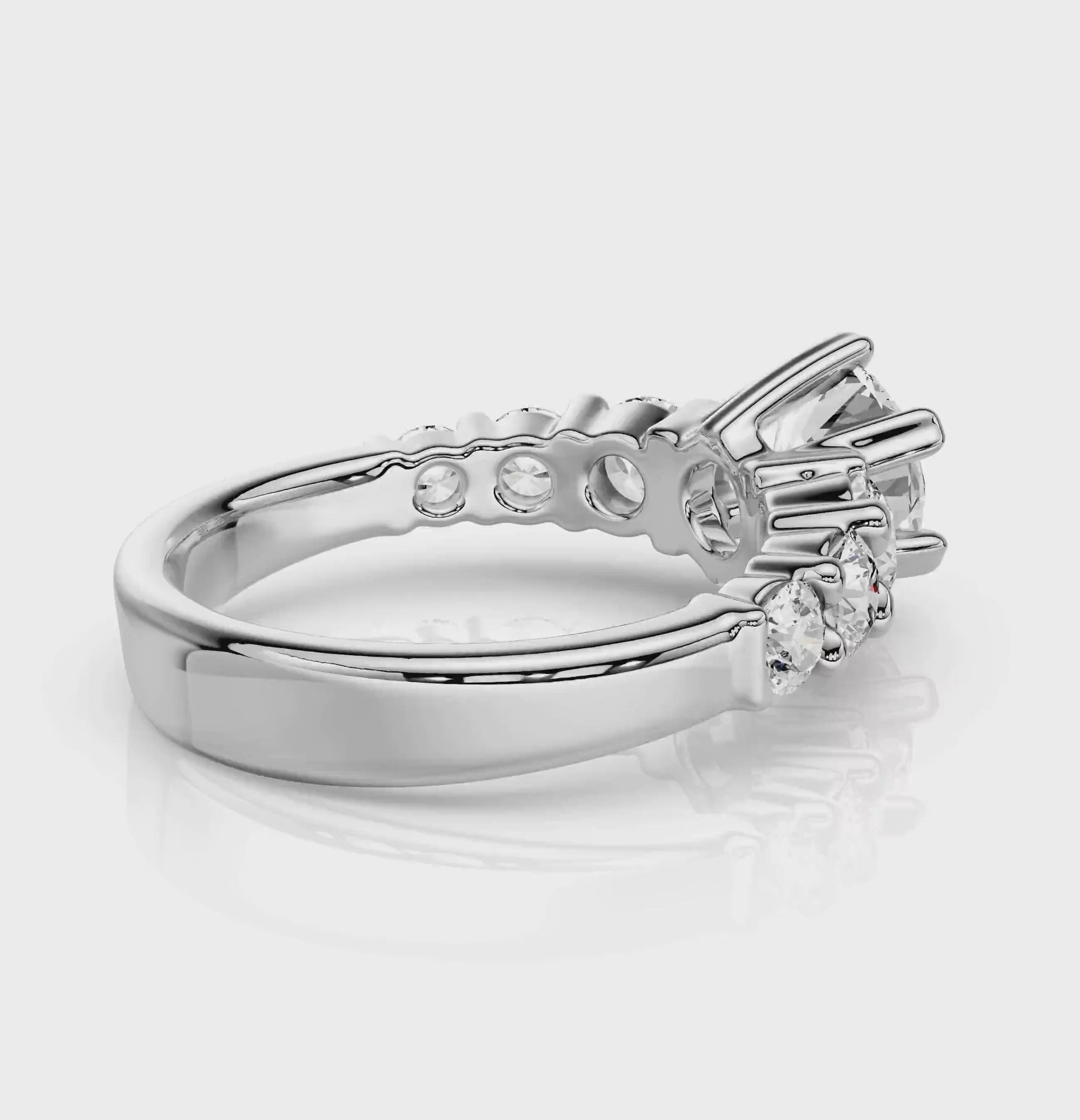 1.40-2.55 CT Round Cut Natural Diamonds - Engagement Ring