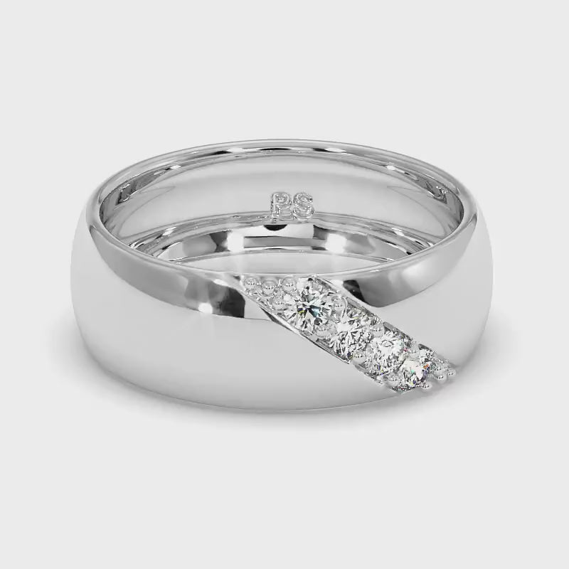 0.15 CT Round Cut Diamonds - Wedding Band