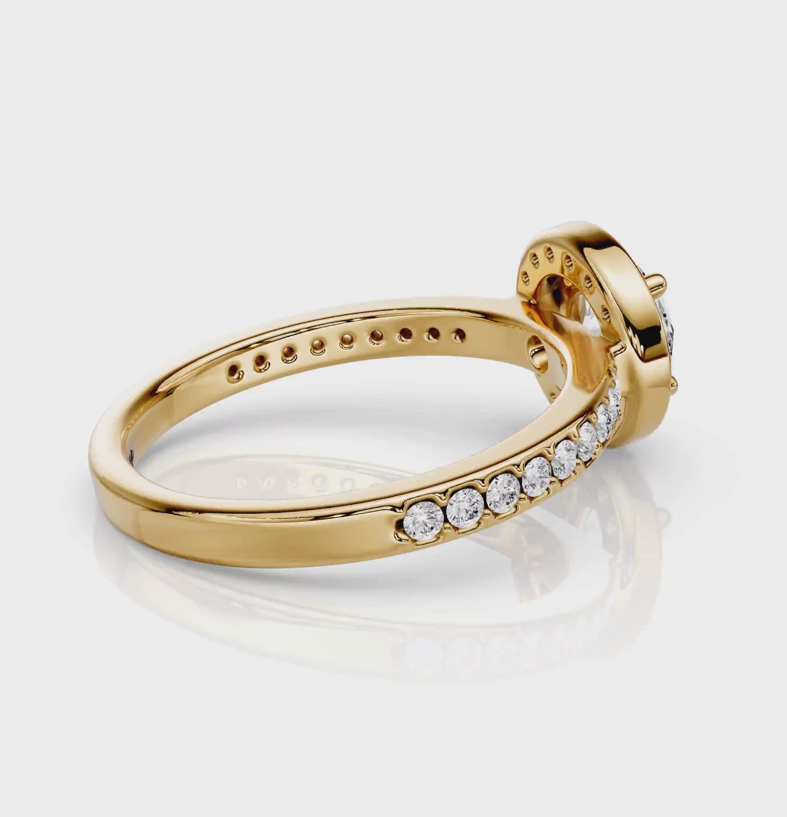 0.75-1.90 CT Round Cut Natural Diamonds - Engagement Ring