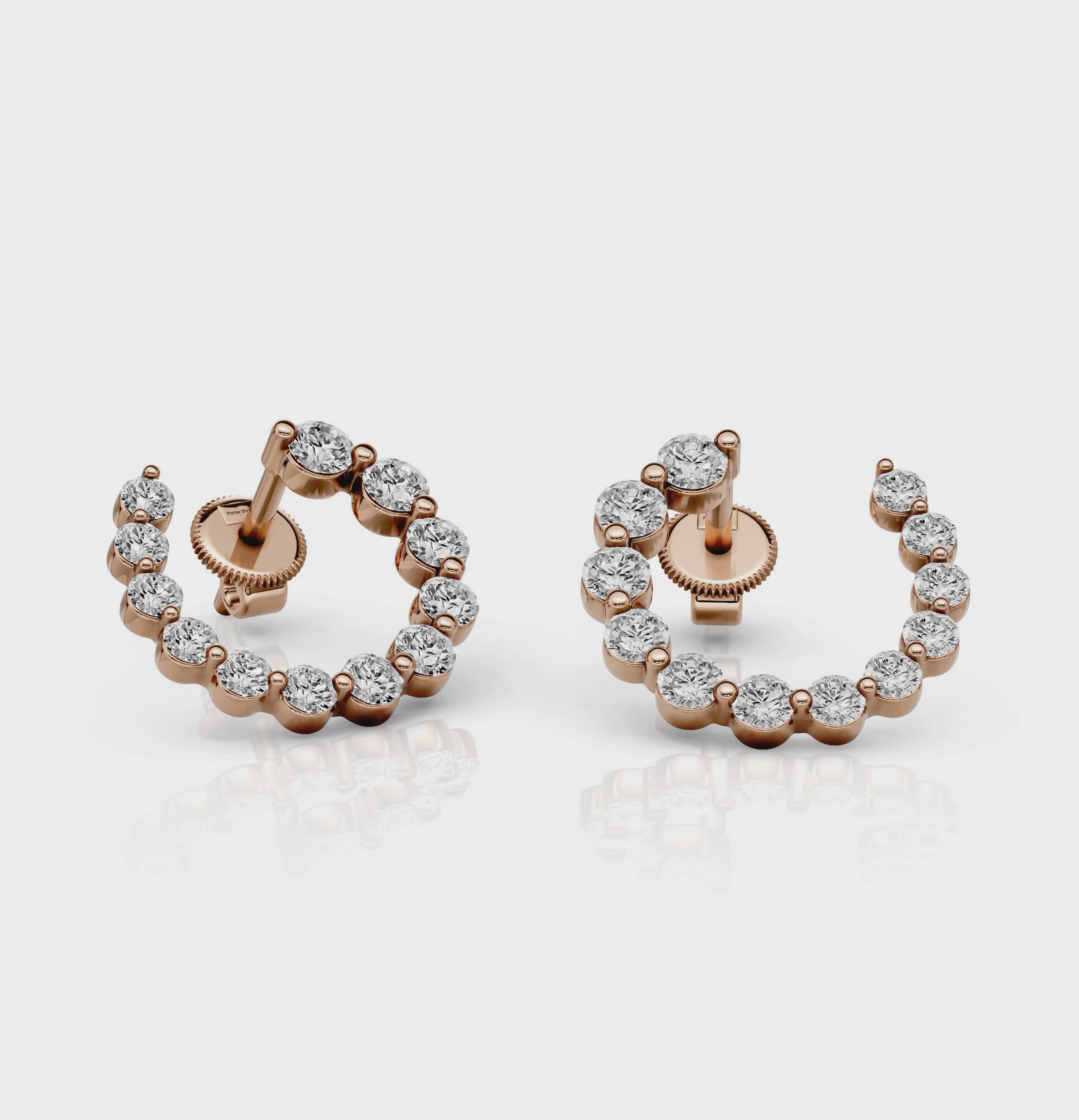 1.80 CT Round Cut Diamonds - Diamond Earrings