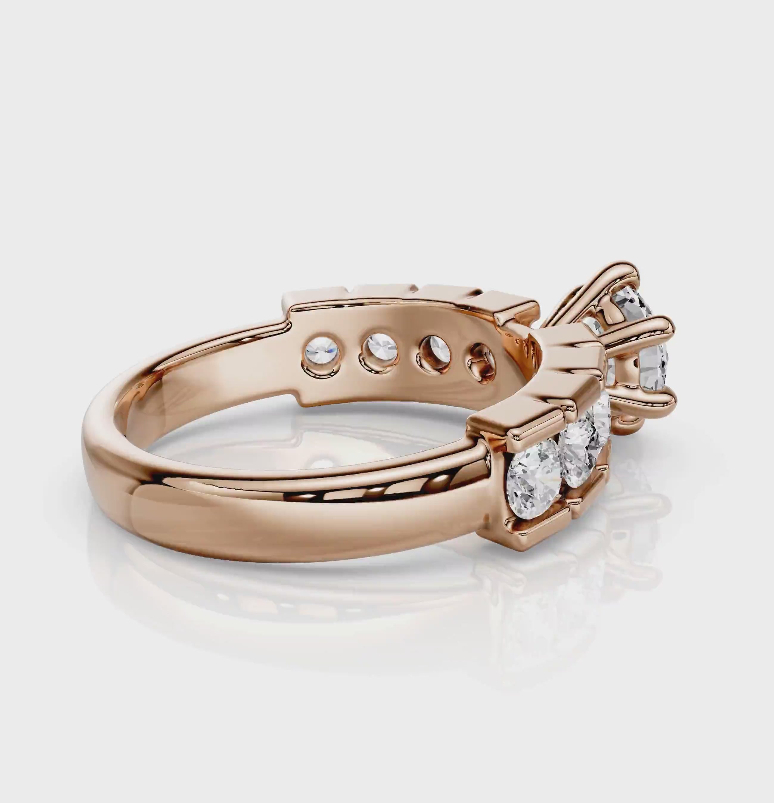 1.40-2.55 CT Round Cut Natural Diamonds - Engagement Ring