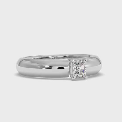 0.35-1.50 CT Radiant Cut Diamonds - Solitaire Ring