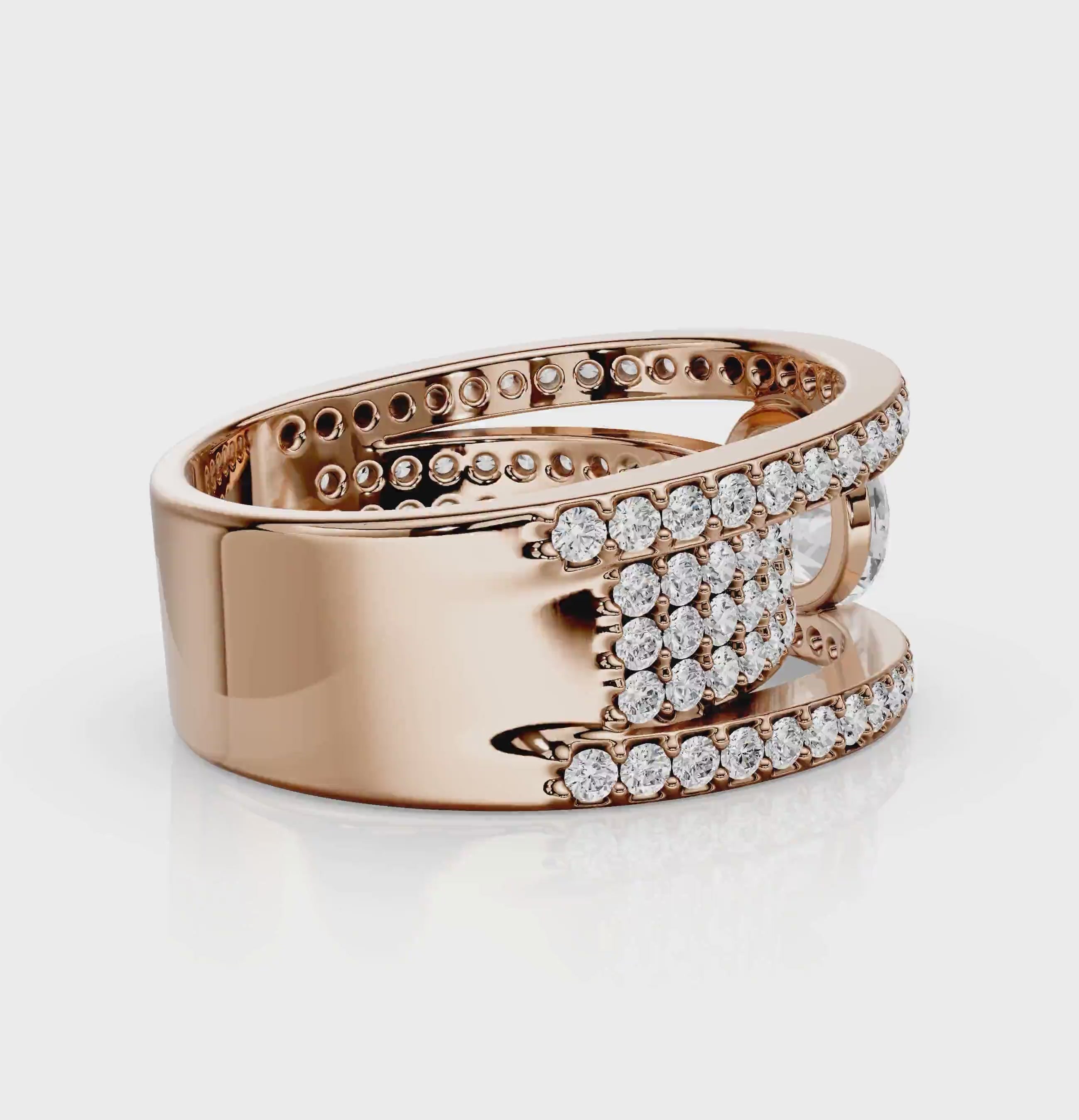 2.15-3.30 CT Round Cut Natural Diamonds - Engagement Ring