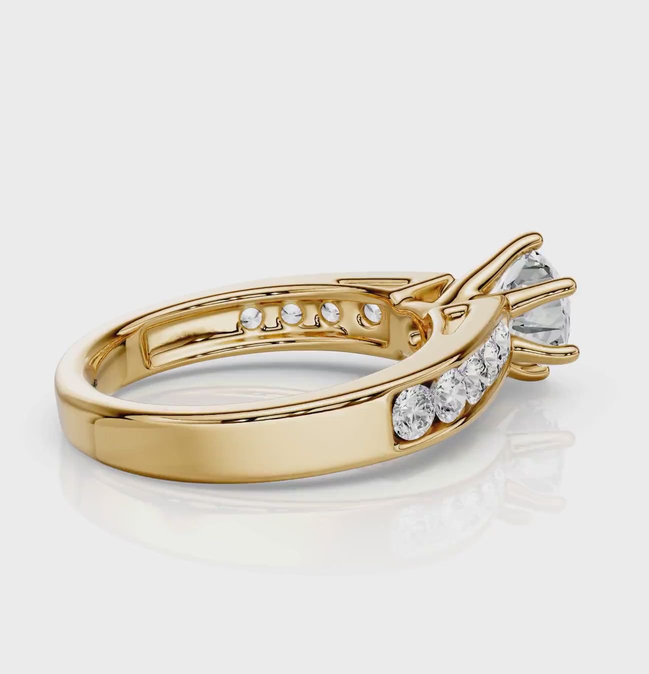 1.00-2.15 CT Round Cut Natural Diamonds - Engagement Ring