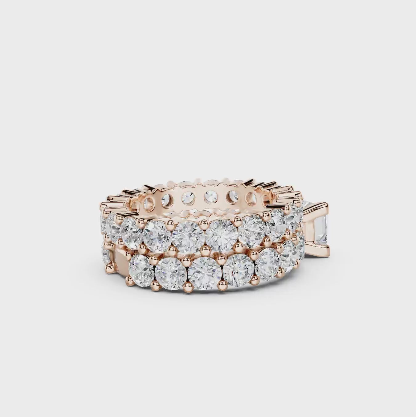 5.80-11.30 CT Princess &amp; Round Cut Diamonds - Bridal Set