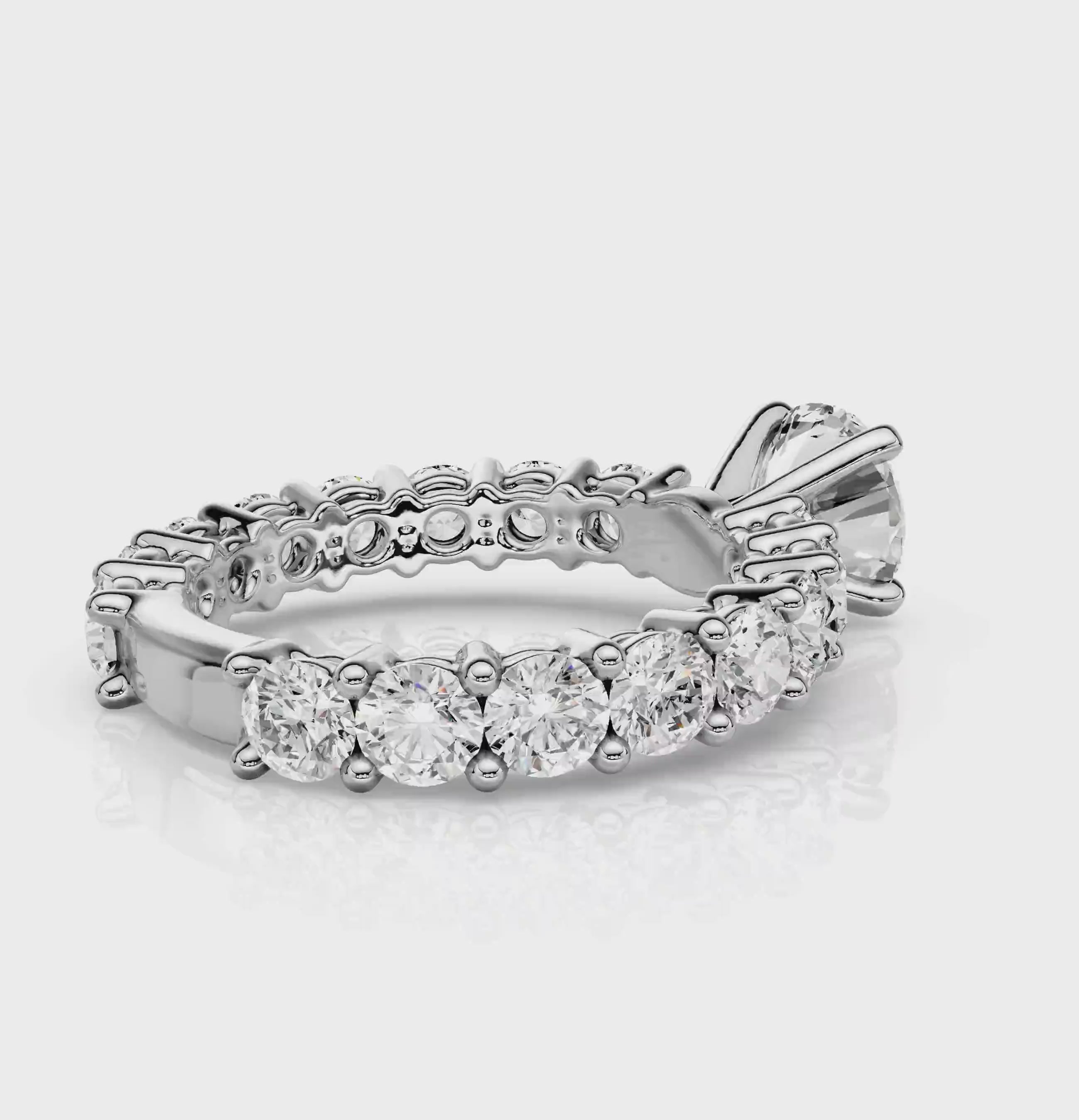 1.40-6.90 CT Round Cut Diamonds - Engagement Ring