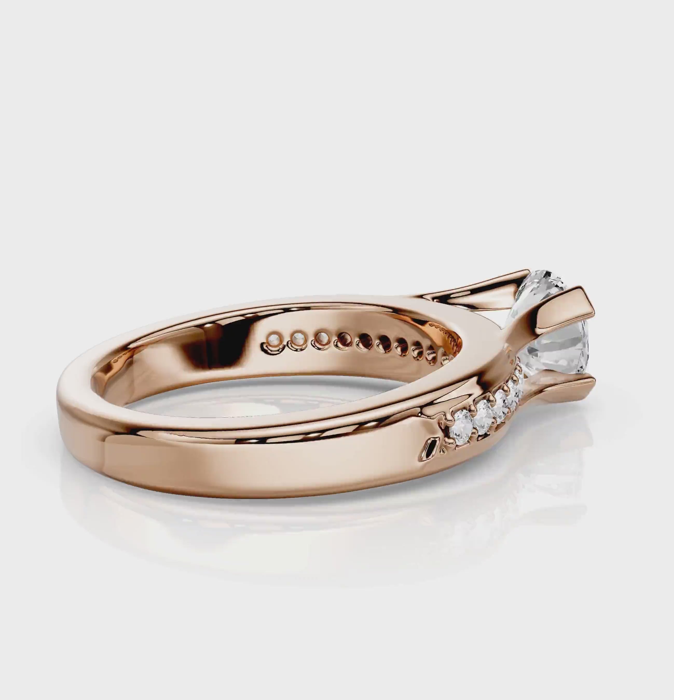 0.70-6.20 CT Round Cut Diamonds - Engagement Ring