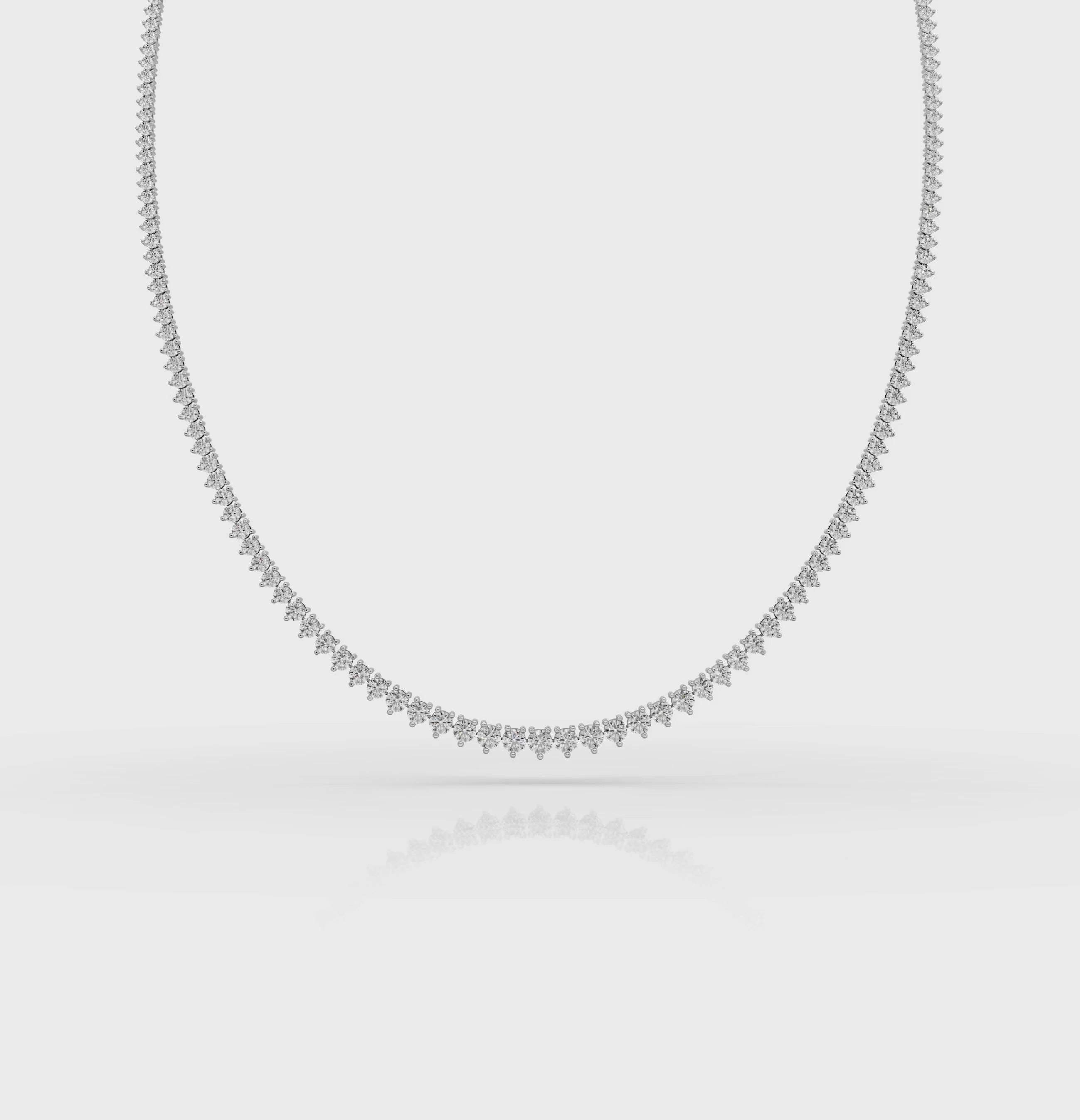 5.00 CT Round Cut Diamonds - Diamond Necklace