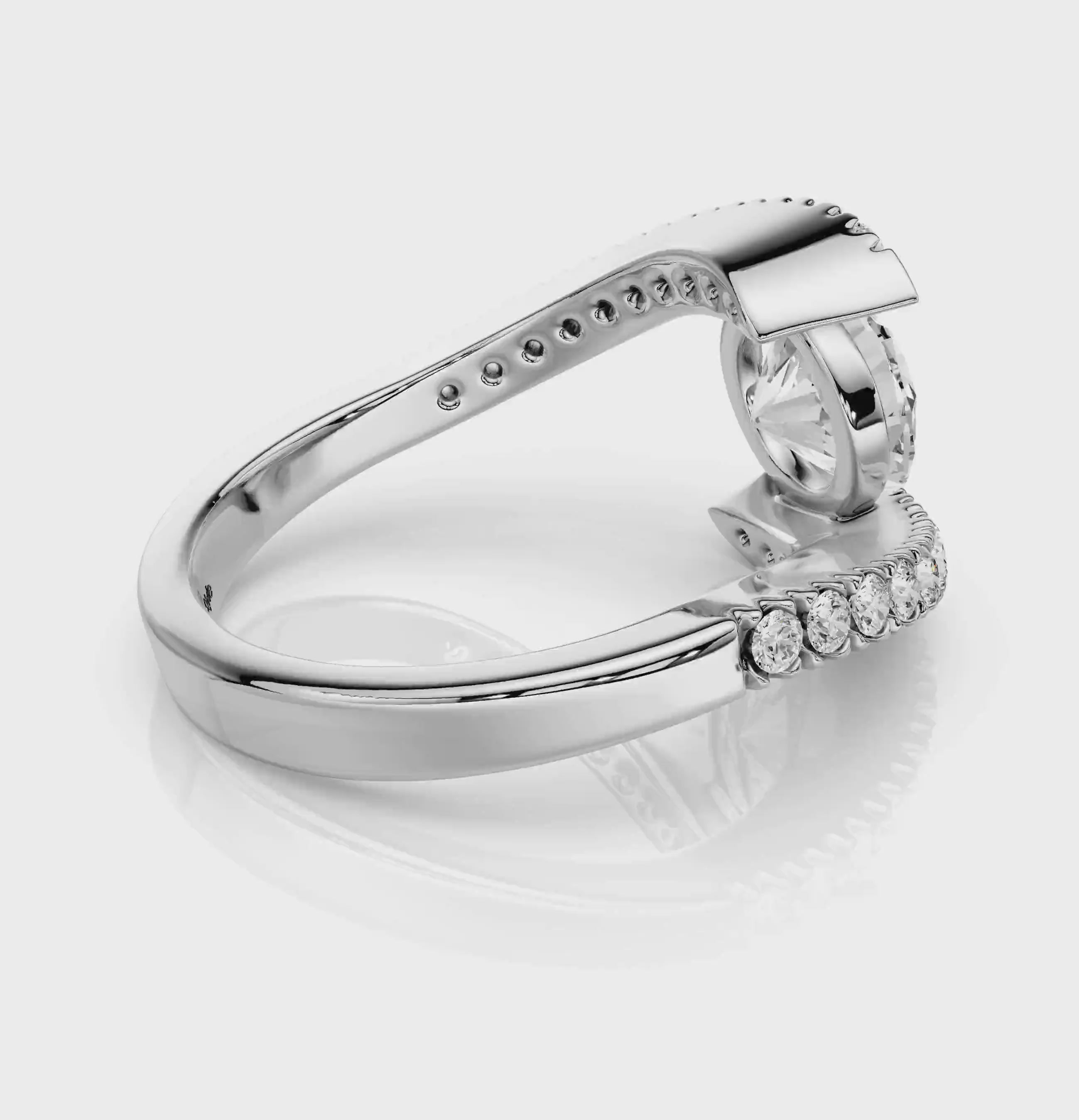 0.65-1.80 CT Round Cut Natural Diamonds - Engagement Ring