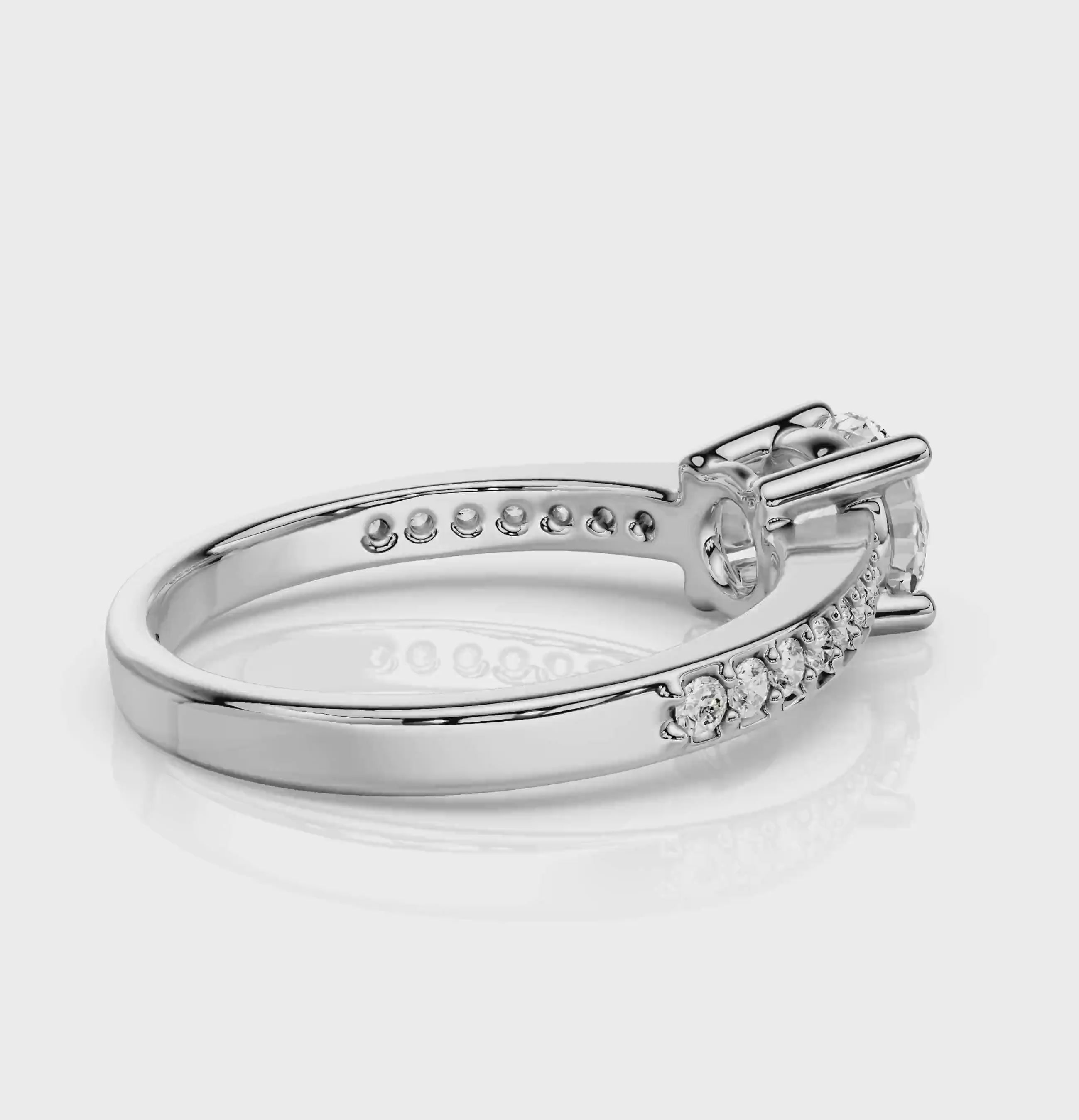 0.75-6.25 CT Round Cut Diamonds - Engagement Ring