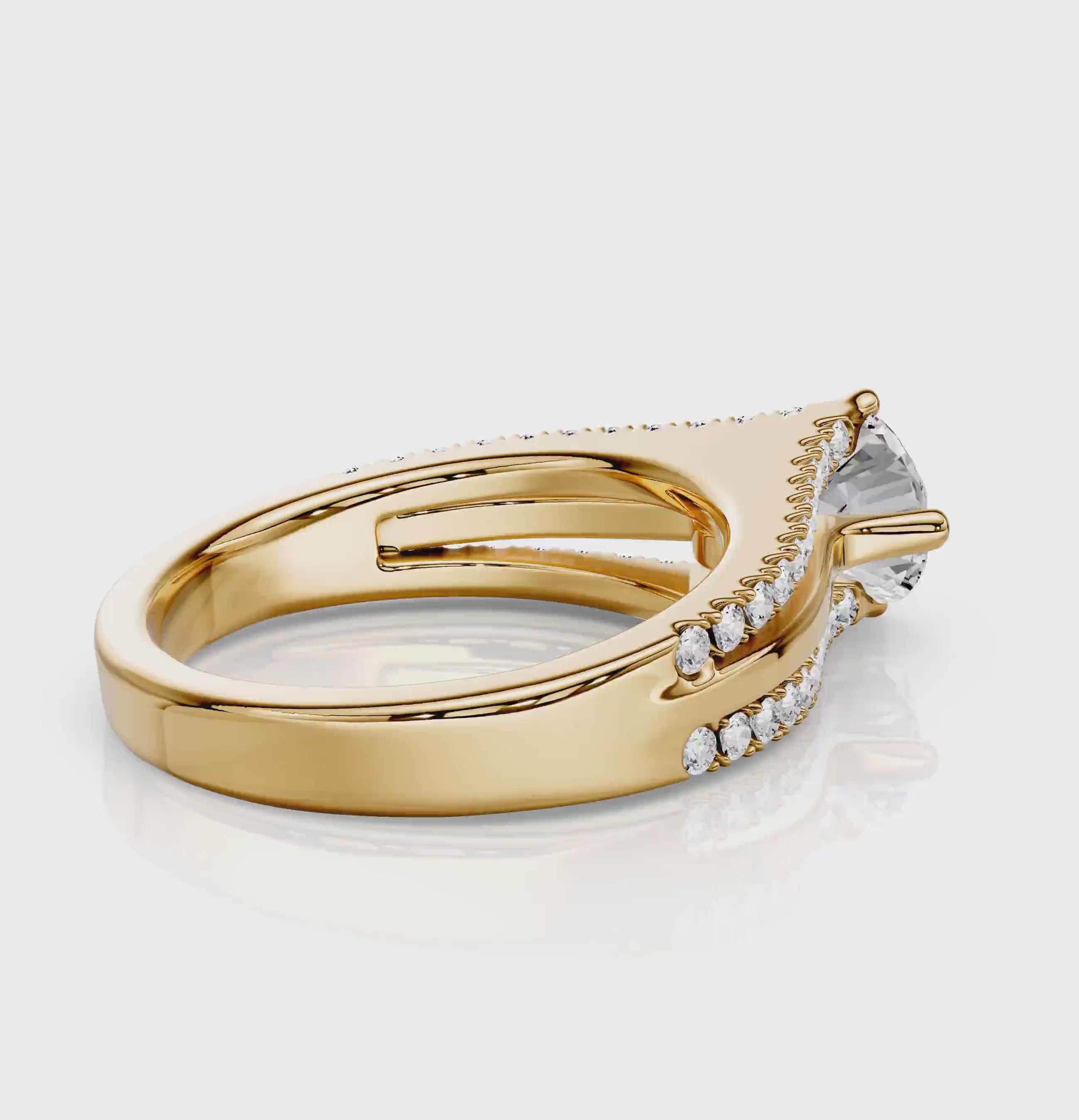 0.80-1.95 CT Round Cut Natural Diamonds - Engagement Ring