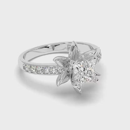 0.75-3.25 CT Round &amp; Princess Cut Diamonds - Engagement Ring