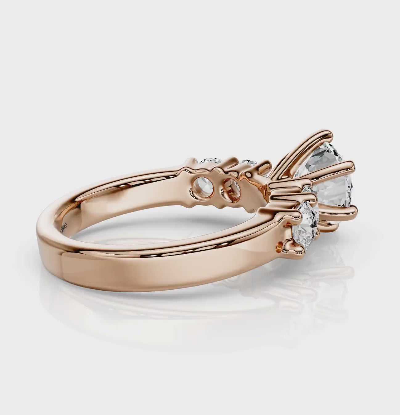 0.95-2.10 CT Round Cut Natural Diamonds - Engagement Ring