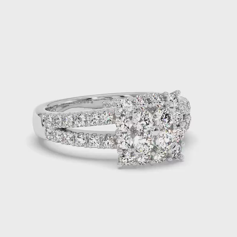 1.21 CT Round Cut Diamonds - Engagement Ring