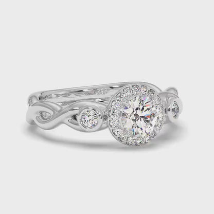 0.62-1.77 CT Round Cut Diamonds - Engagement Ring