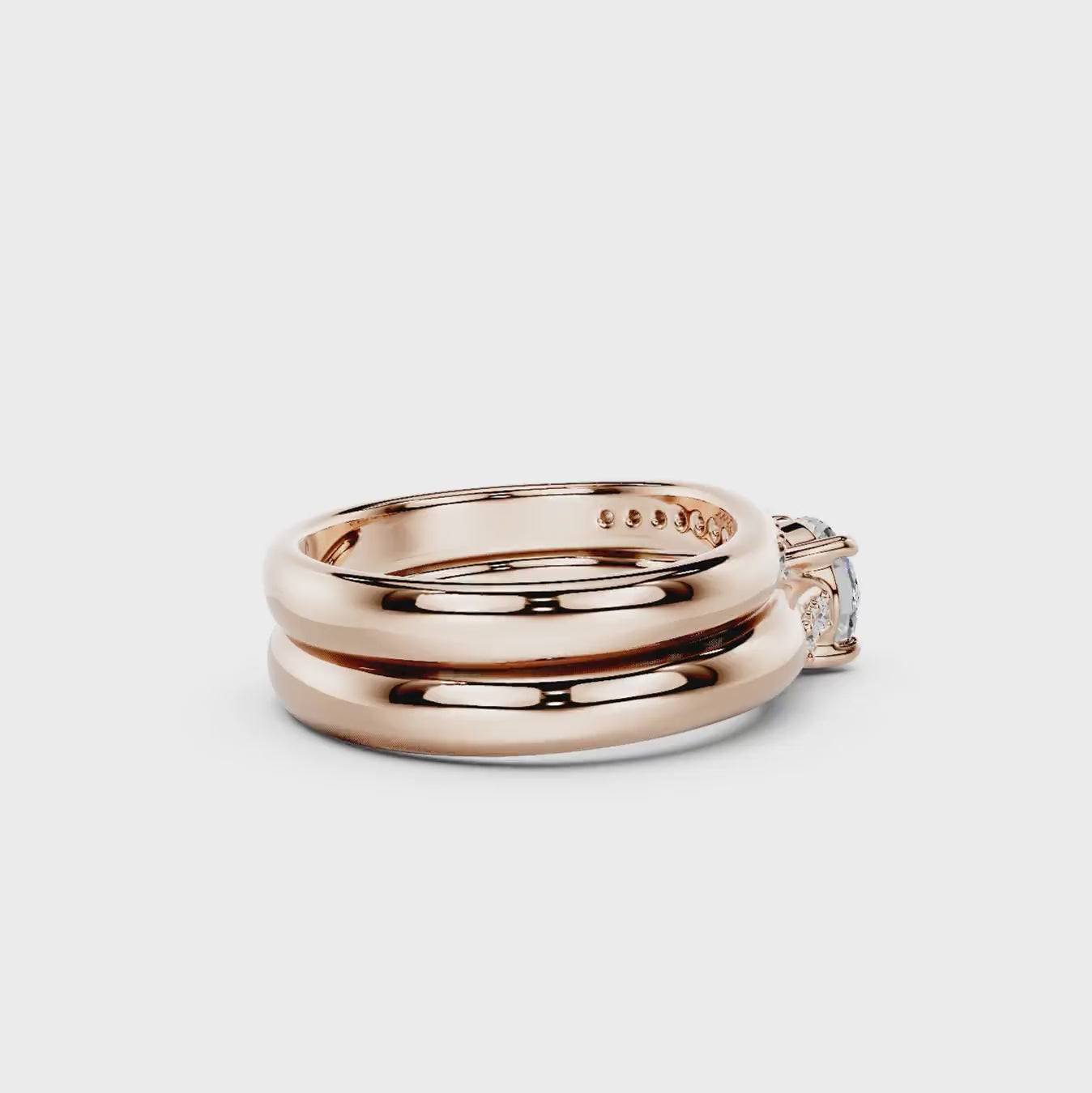 0.75-6.25 CT Round Cut Diamonds - Bridal Set